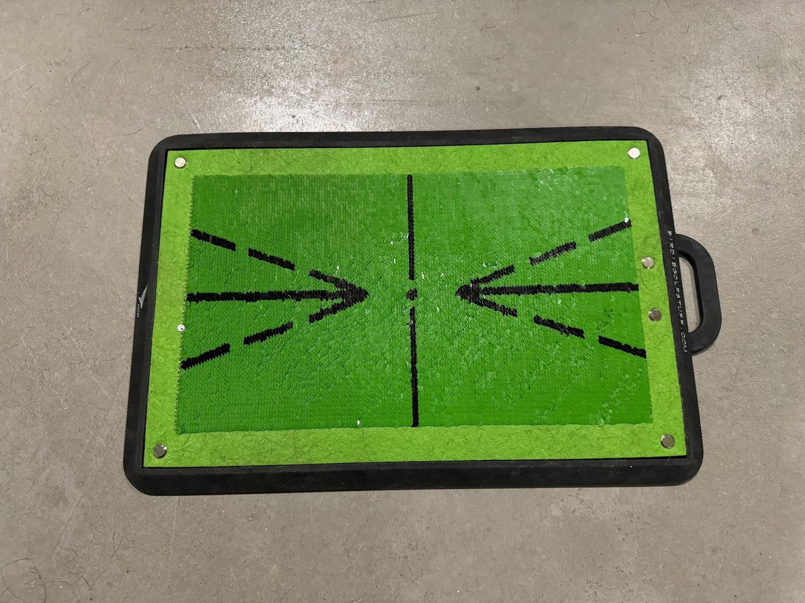 Birdie Golf Swing Training Mat - Sequin Tech, Analyzes Swing Path, Portable customer photo 2