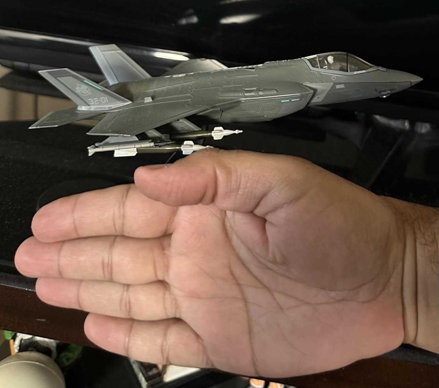 F-35A Lightning II 1/72 Metal Fighter Model (AF-01 EDW AFB) | DieCast Alloy Model Jet Replica Prebuild Military Aircraft with Stand Collection for Display or Gift customer photo 1