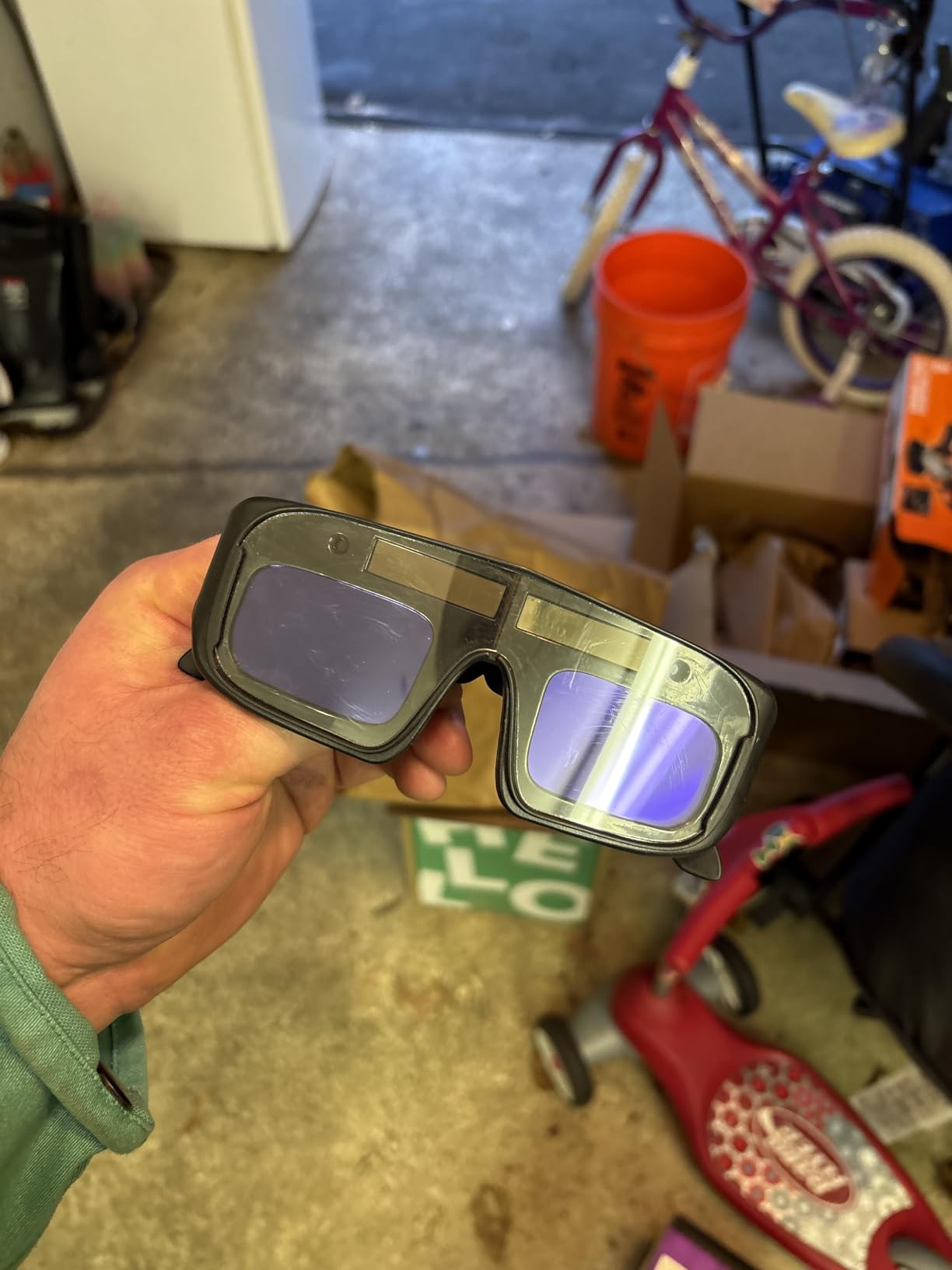 TRQWH Welding Glasses Auto Darkening Safety Goggles Solar True Color Welder Glasses Eyes Protective PC Lens Welder Mask Welding Helmet for TIG MIG ARC Weld Plasma Cut Grinding customer photo 1