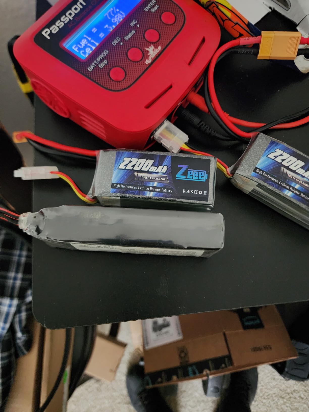 Zeee 3S Lipo Battery 2200mAh 11.1V 50C Shorty Pack Battery with XT60 Plug for RC Car Truck RC Vehicles Boat Drone RC Airplane Quadcopter Helicopter FPV Racing Hobby Models (2 Pack) customer photo 1