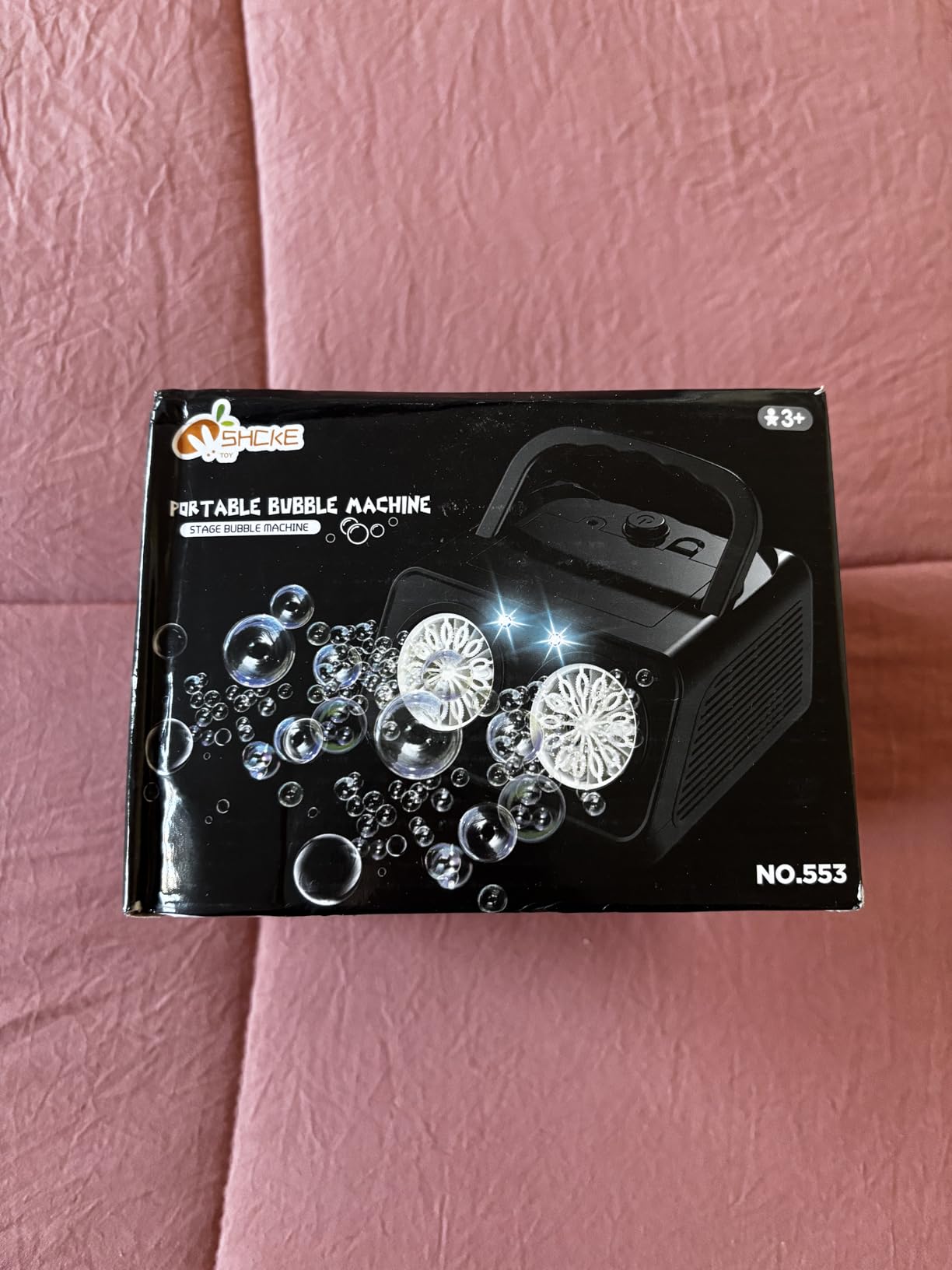 SHCKE Automatic Bubble Machine with 2 Fans, 20000+ Bubbles/Min customer photo 1