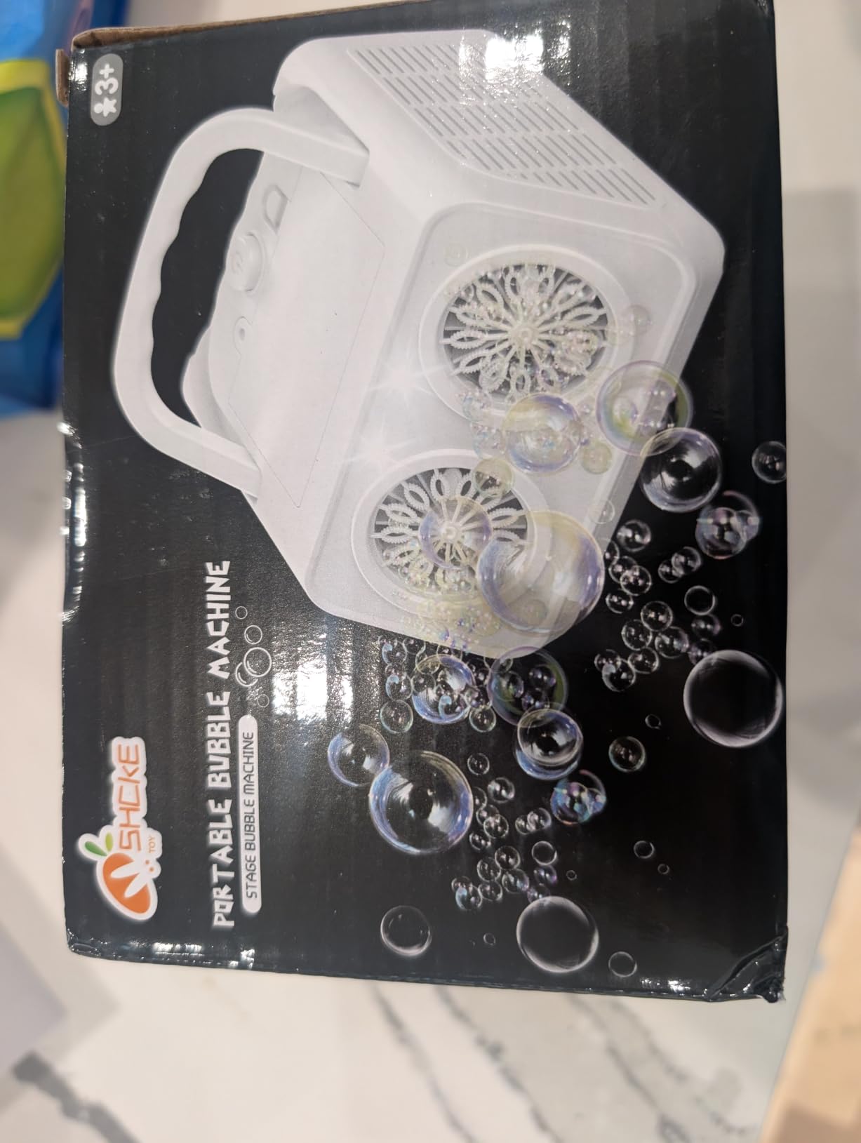 SHCKE Automatic Bubble Machine with 2 Fans, 20000+ Bubbles/Min customer photo 2
