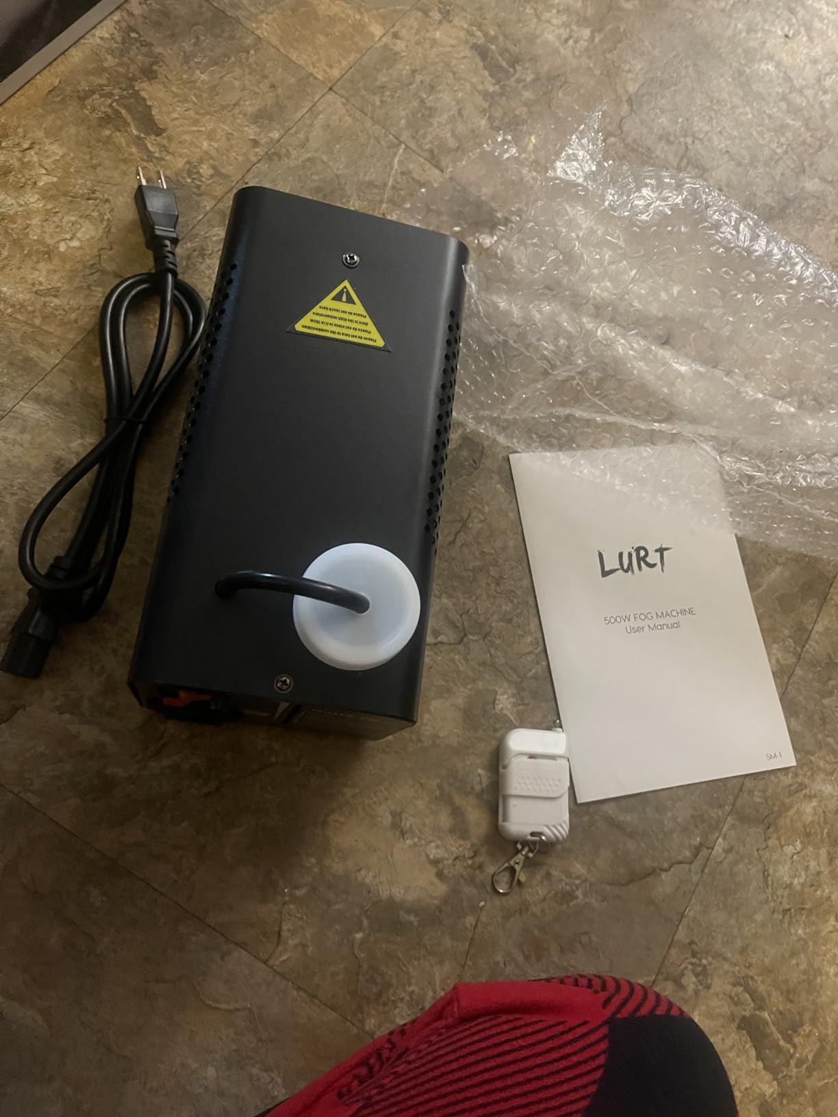 LURT Fog Machine Smoke Machine Indoor Outdoor Halloween Smoke Maker Stage customer photo 1