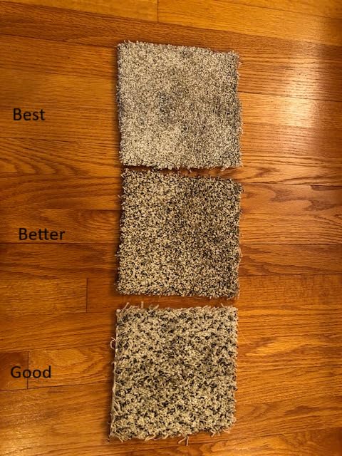 Smart Squares Easy Street Premium Plush Carpet Tiles, Made in USA – 18x18 Peel and Stick Floor Tiles with Attached Padding – Seamless DIY Carpet Squares (22.5 Sq Ft, Pack of 10, 486 Porcelain) customer photo 1