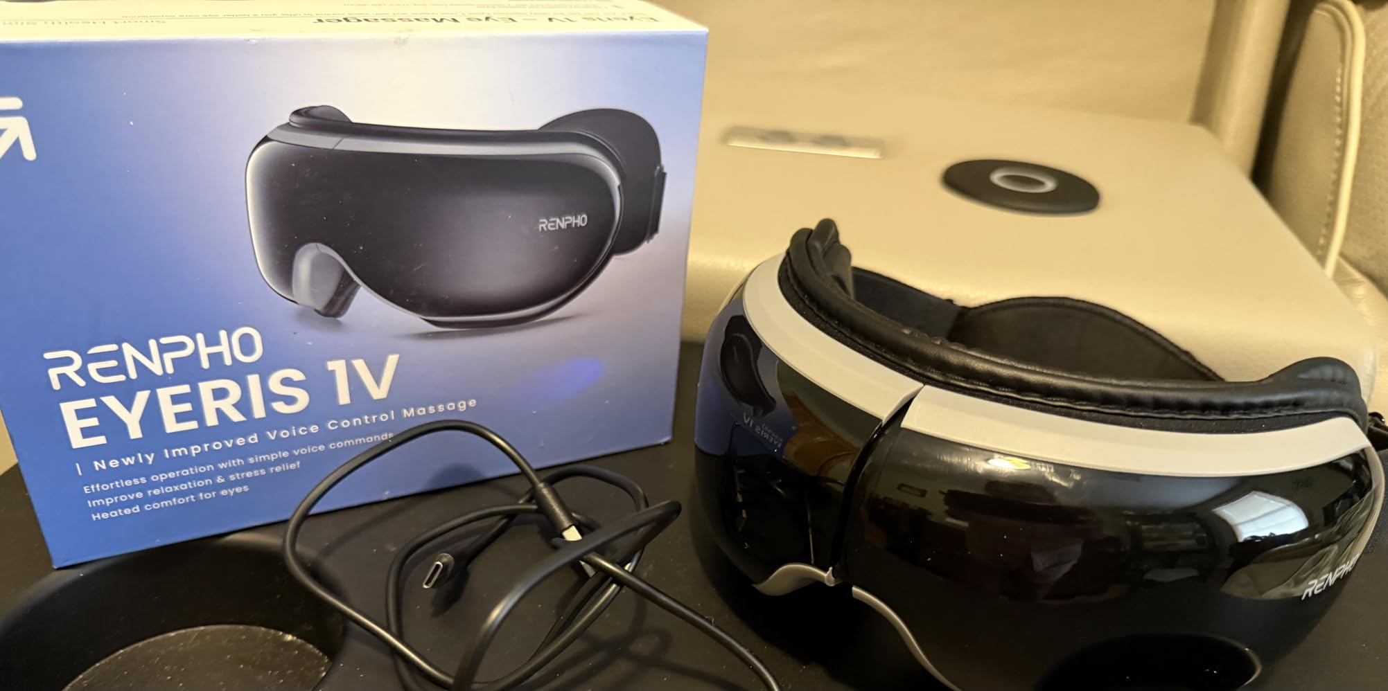 RENPHO Eyeris 3 Eye Massager with Heat and Cooling, Massaging Eye Mask customer photo 1