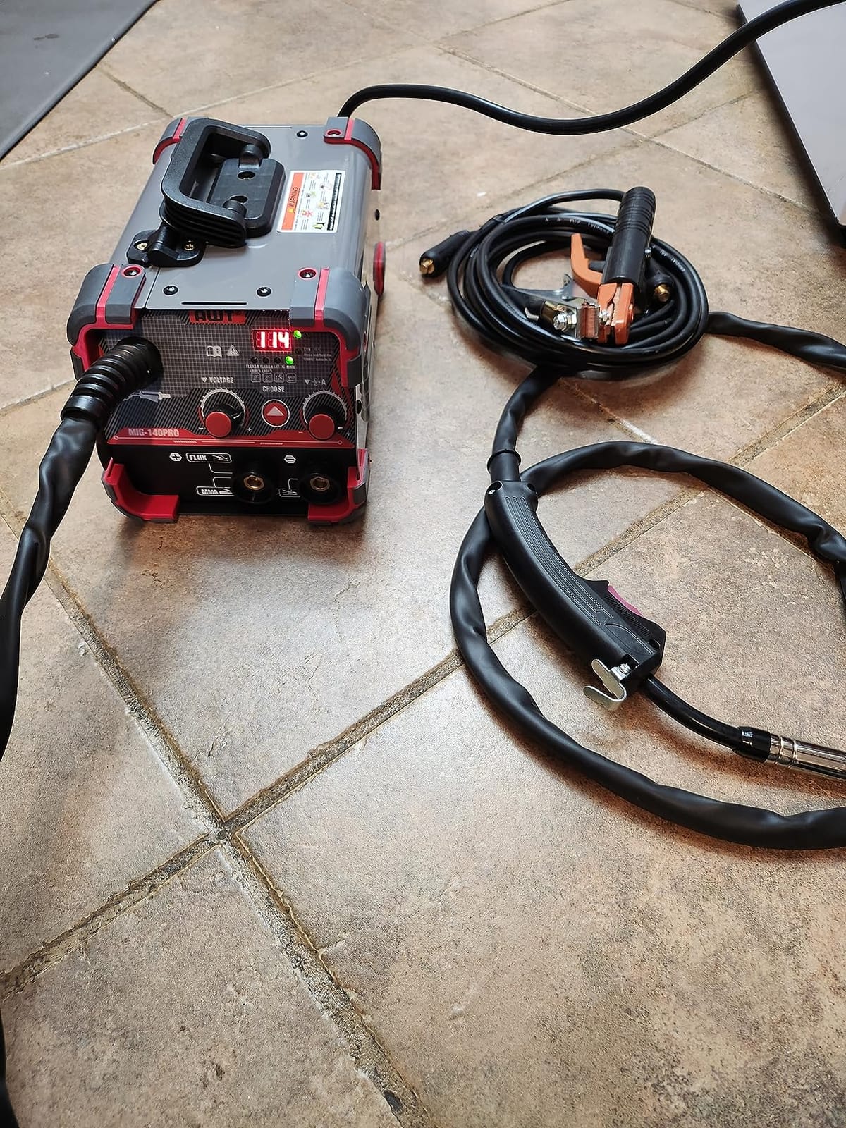 AWT 140A Flux Core MIG Welder/Stick/Lift TIG 3 in 1 Welding Machine 110V customer photo 1