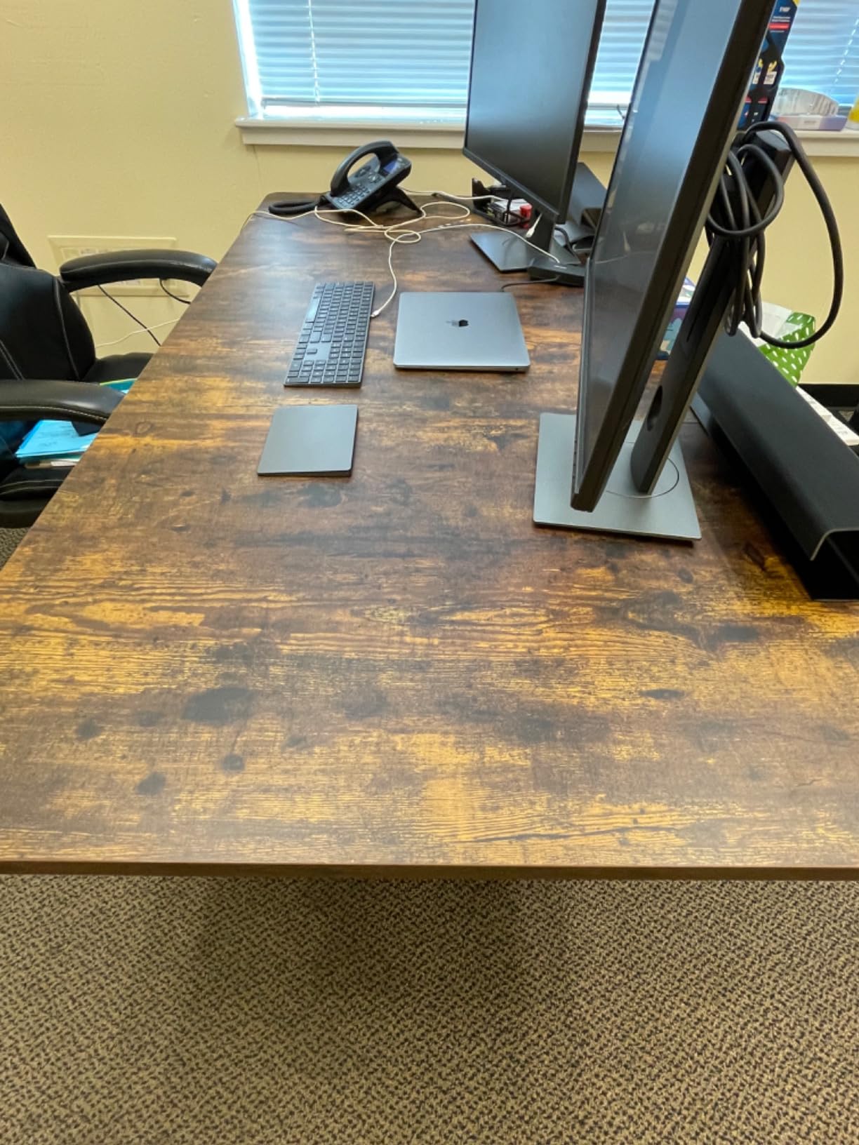 VIVO Dark Gray 71 x 36 in Standing Desk, DESK-KIT-2B7G-36 customer photo 2