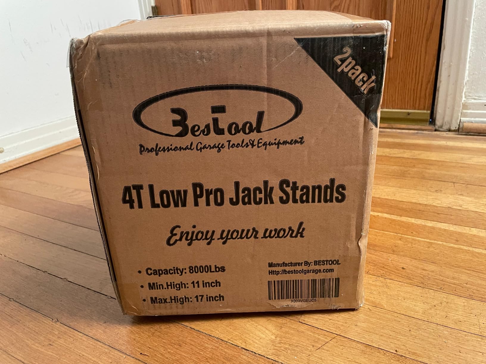 BESTOOL 4 Ton Low Profile Jack Stands, 2 Pack customer photo 2