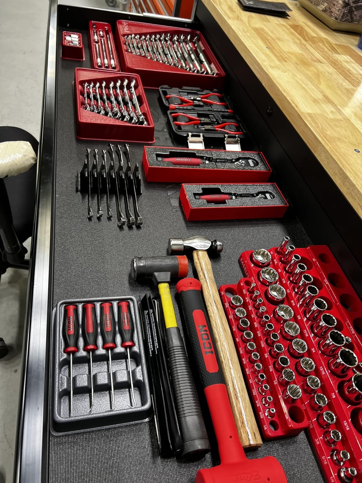 EACELIY Magnetic Socket Organizer Set, 1/2
