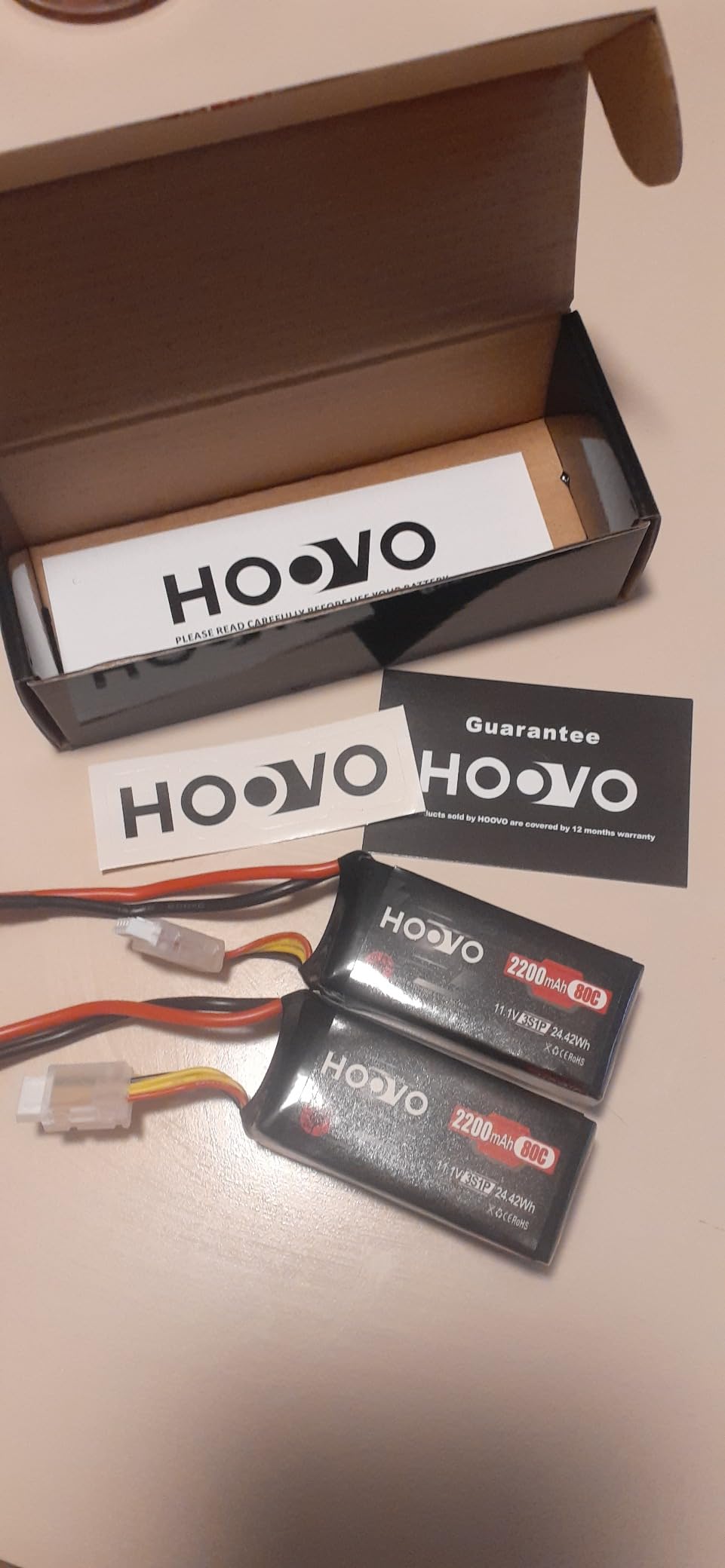 HOOVO 3S Lipo Battery, 80C 2200mAh 11.1V Shorty Lipo Battery Pack T Plug | 2 Pack, Softcase, for Drone RC Quadcopter Helicopter Airplane FPV RC Car customer photo 1