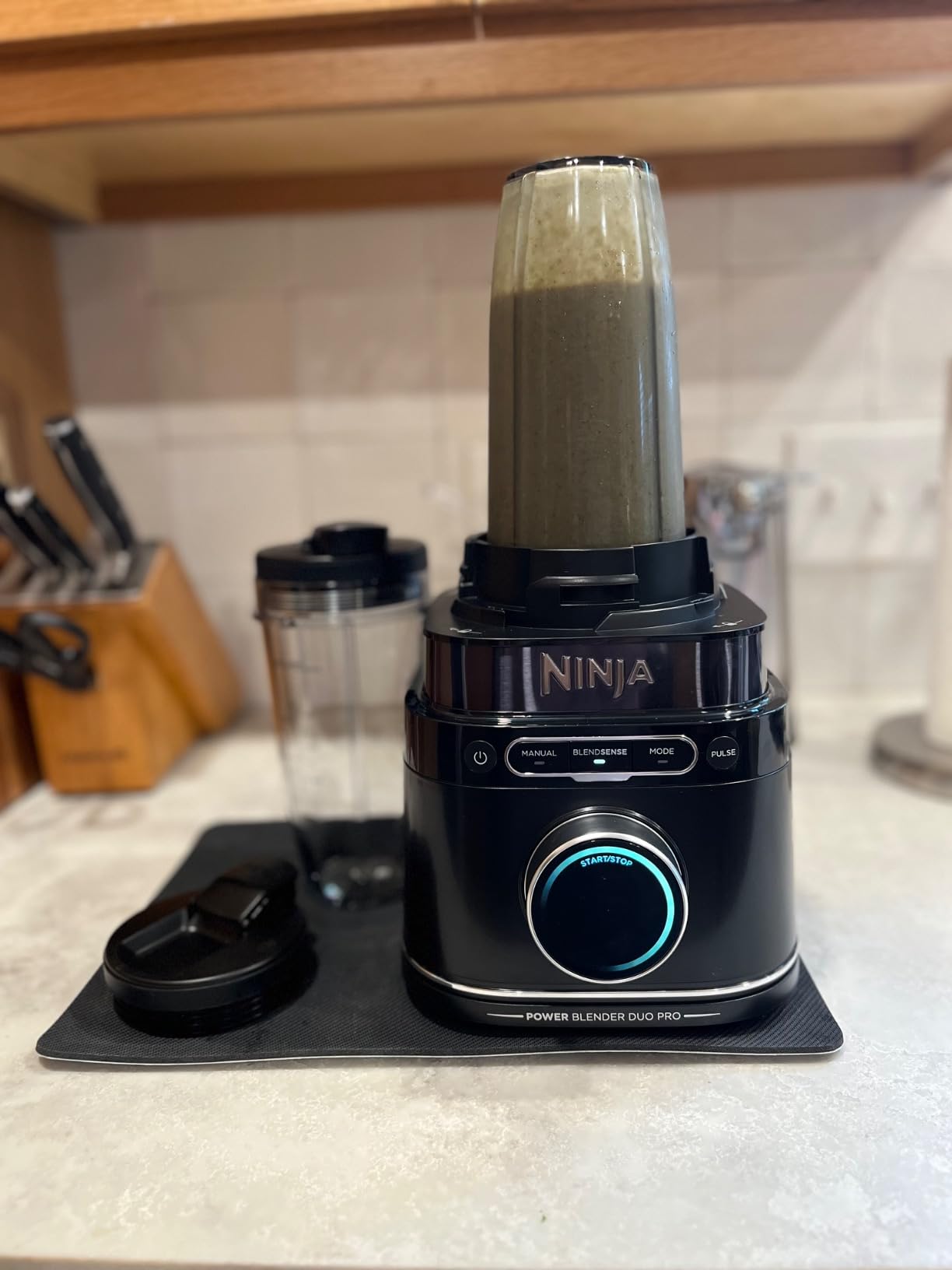 Ninja Detect Blender with Cups, BlendSense Tech, 72oz, 1800PW, Black, TB301 | BlendSense Tech for smooth results. 72-oz pitcher + (2) 24-oz to-go cups w/ lids. 1800 peak watts, dishwasher safe. customer photo 2
