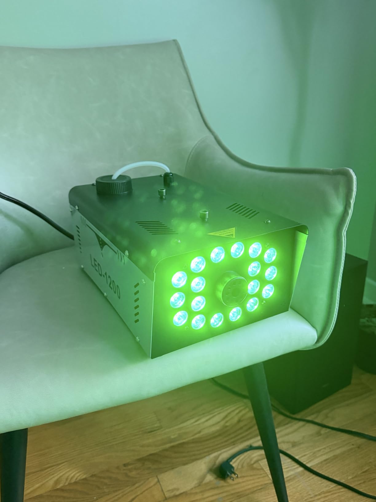 Fog Machine Halloween Outdoor 1200W with 18 LED Lights, Smoke Machine Fog customer photo 1