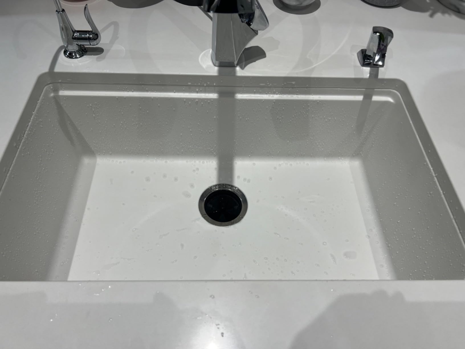 Black Undermount Kitchen Sink 32 Inch,Workstation Granite Sink customer photo 2