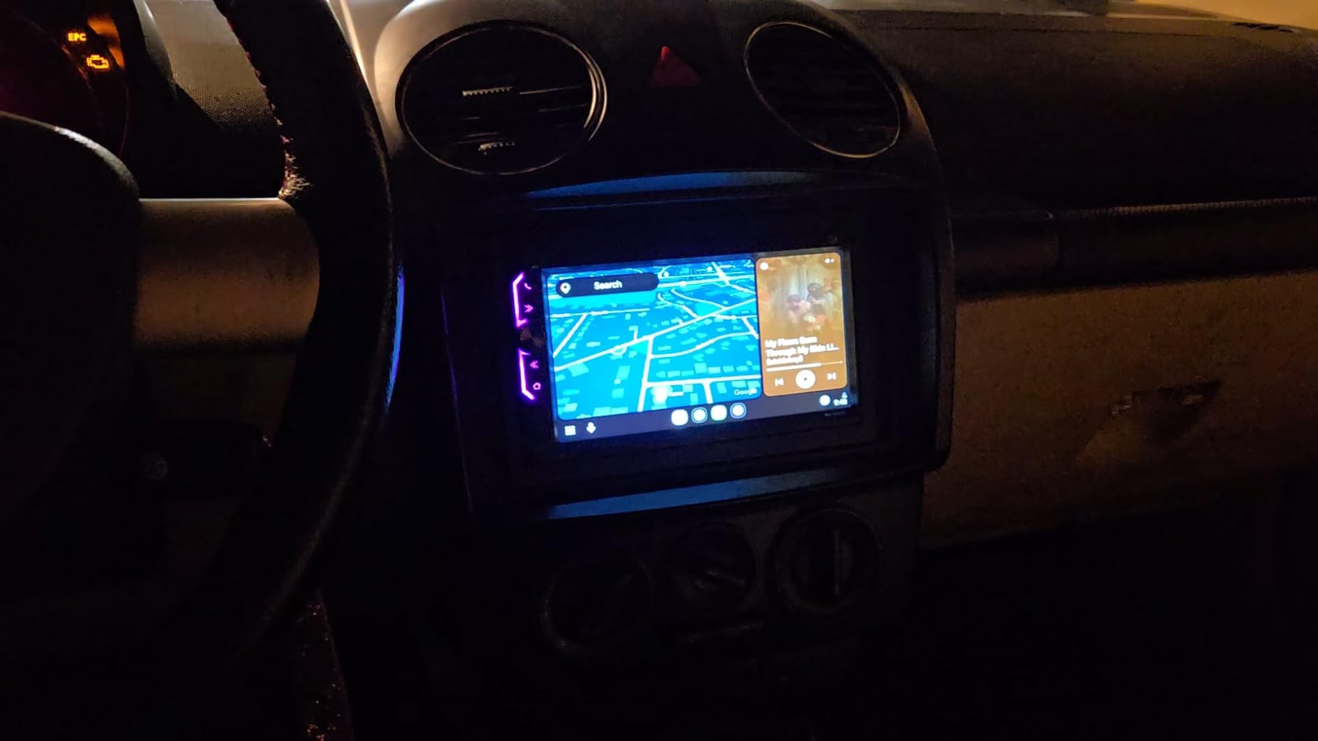 PLZ Single Din Car Stereo Wireless Apple Carplay Android Auto Radio, 10.1