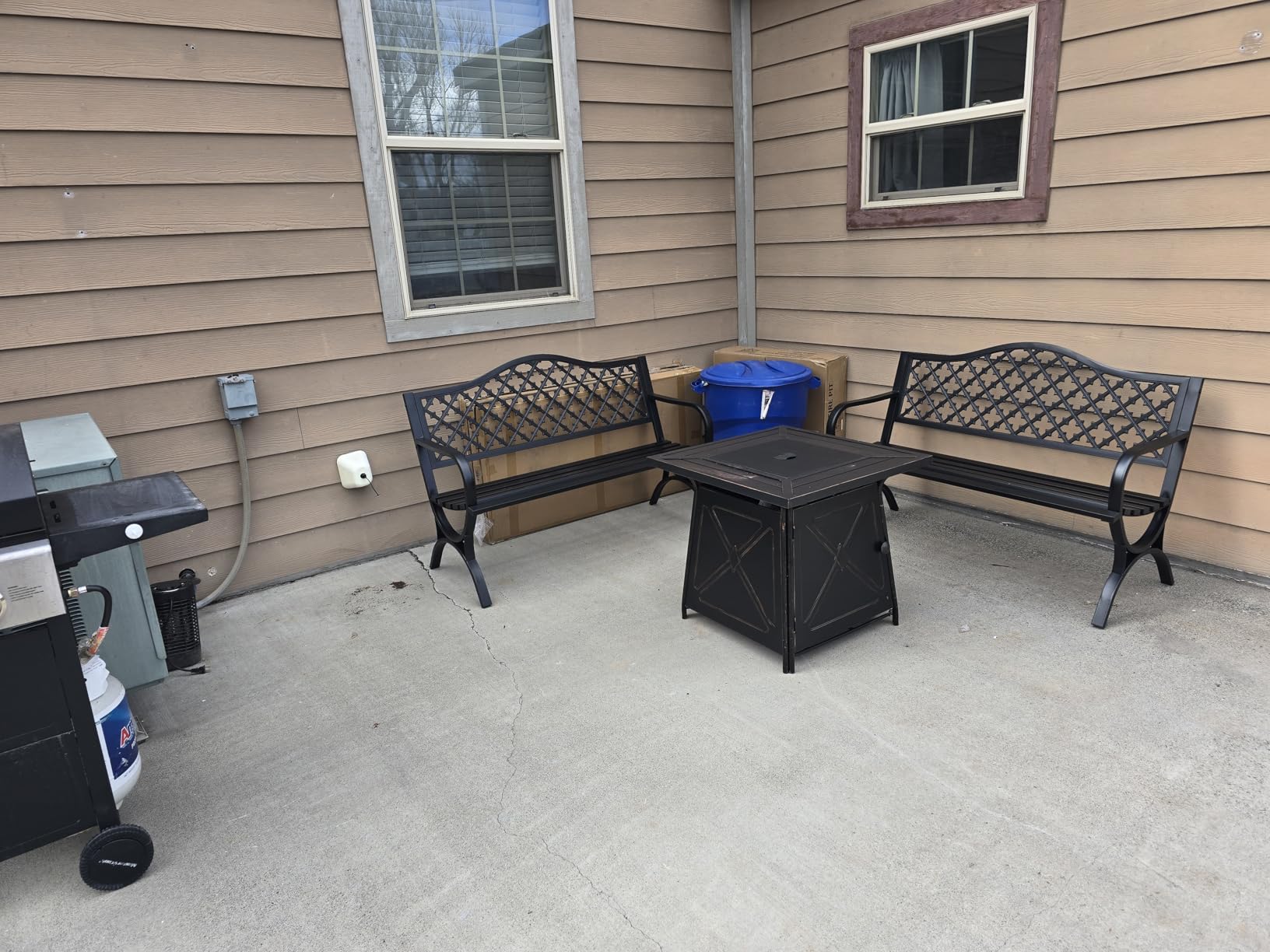 OutVue 28 inch Propane Fire Pit Table,50000 BTU Gas Fire Pit customer photo 2