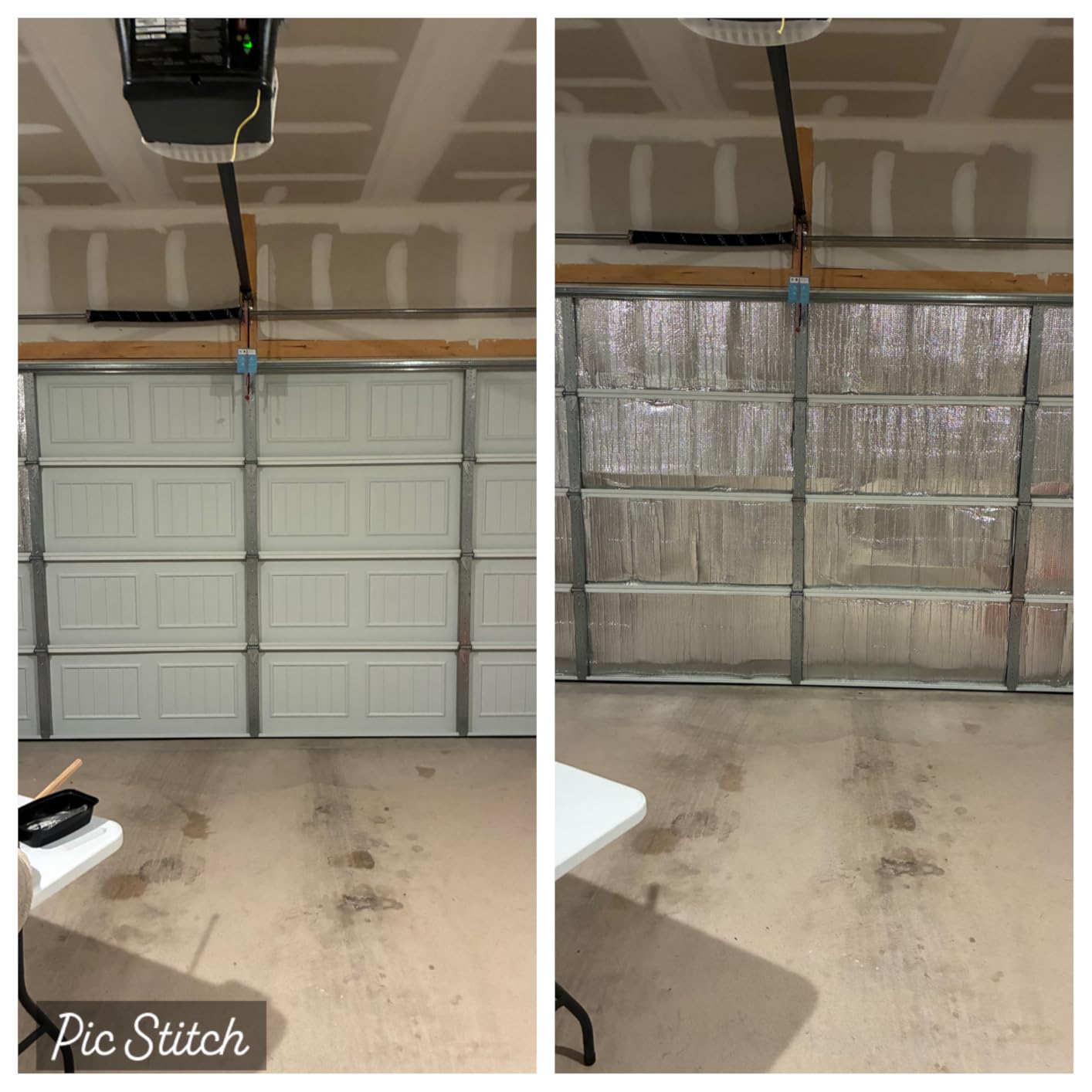 16P Garage Door Insulation Kit Panels 6MM 18x6.8FT for Double Garage Door, Pre-Cut Bubble Reflective Aluminum Foil 120 Tape, DIY Install Temperature Control Block Summer Heat & Winter Cold (20.5x54) customer photo 2