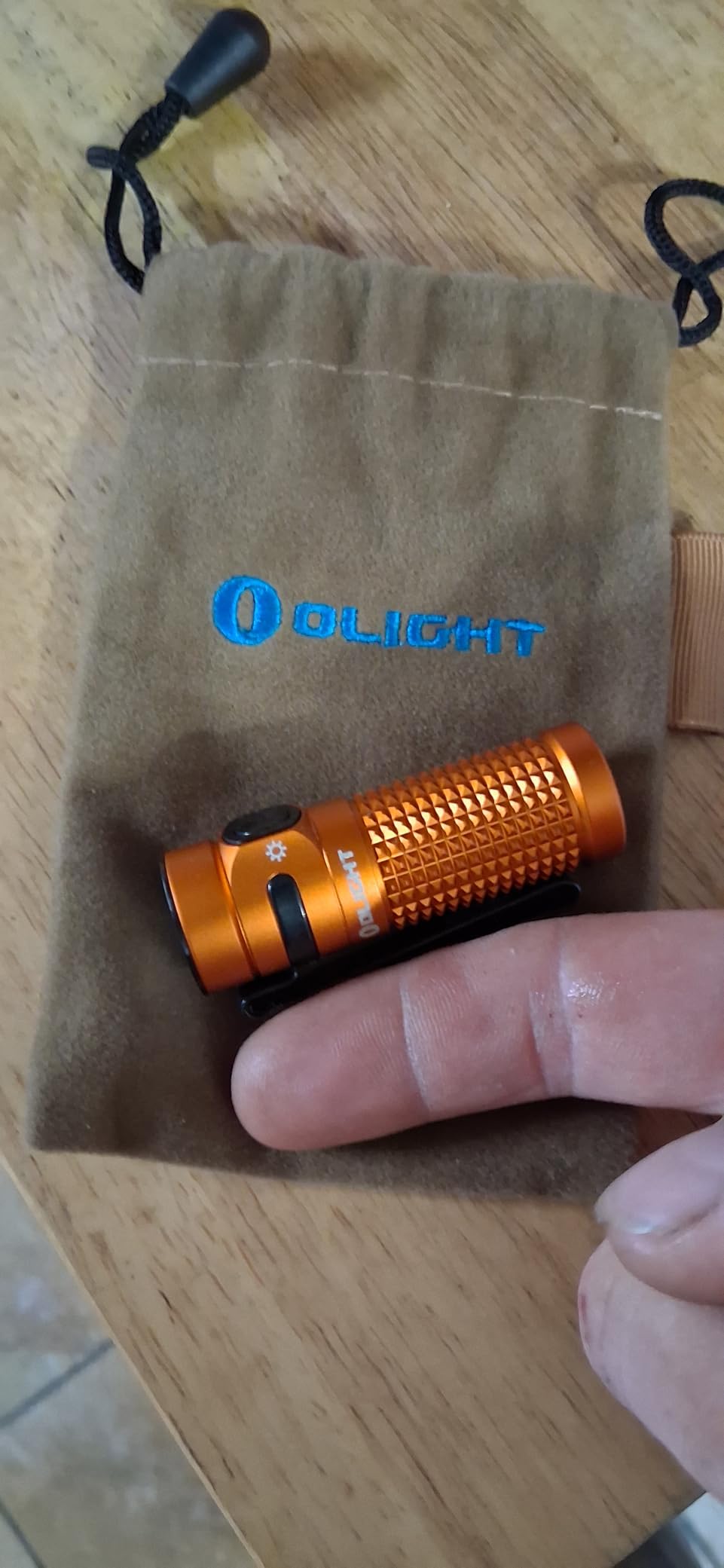 OLIGHT Baton4 Rechargeable EDC Flashlight, Bright Small Light OD Green | 1300 Lumens, Pocket LED Light, 6 Modes, with MCC Charging Cable, IPX8 Waterproof for Home, Camping, Emergencies, Outdoors customer photo 1