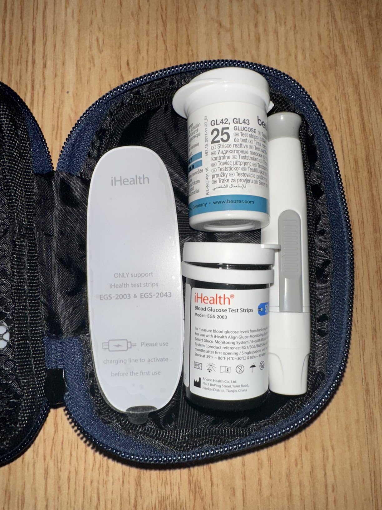 iHealth Gluco+ Wireless Smart Glucose Monitor Kit, 100 Strips & 100 Lancets | Free Smart App, Unlimited Data Storage, High Accuracy, Home Blood Sugar Tracking, Daily Diabetes Management customer photo 1