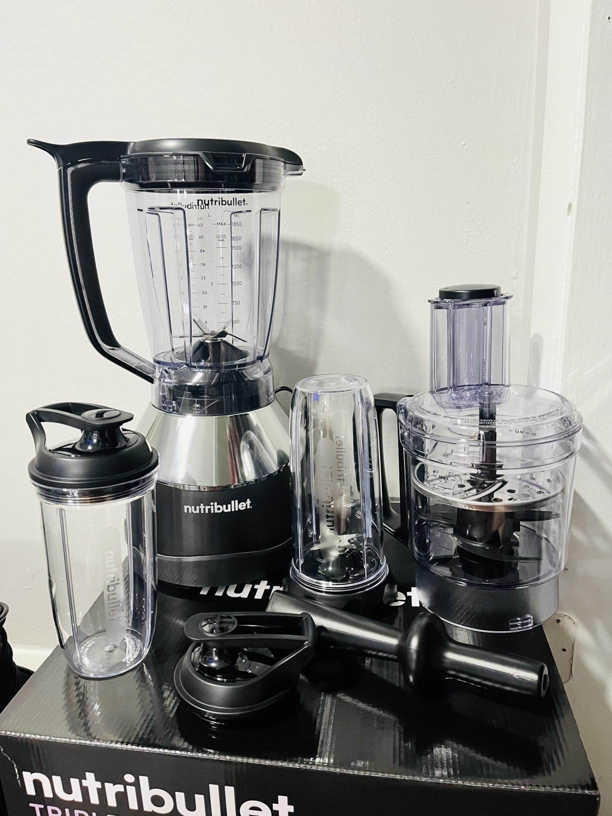nutribullet Triple Prep System, 1500W 3-in-1 Kitchen System, NBKS50100 | Full-Size Blender, Personal Blender & 7-Cup Food Processor, 64oz Pitcher, Vessel Recognition customer photo 2