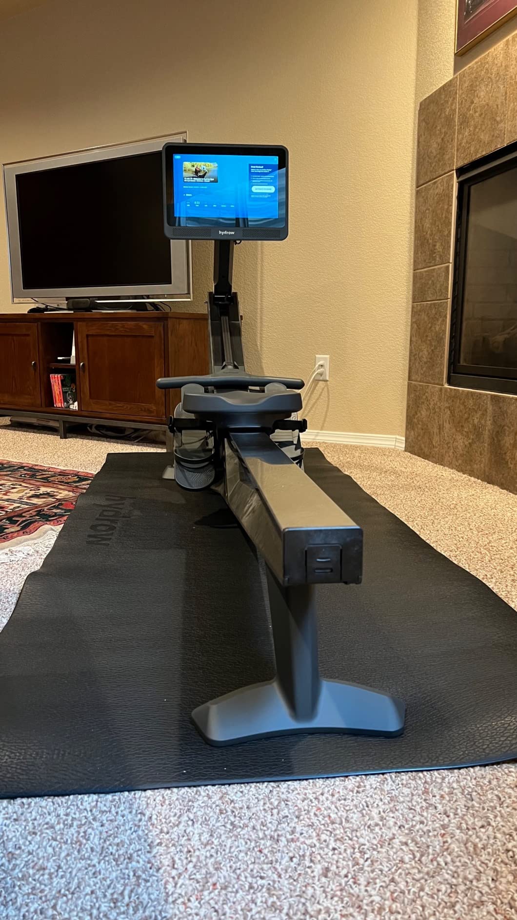 Hydrow Wave Rowing Machine for Home, Magnetic Drag Home Rower Machine customer photo 1