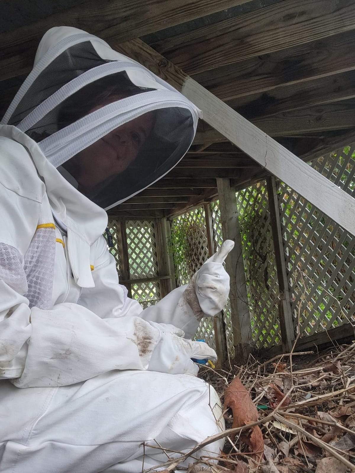 Ultra-Ventilated Polycotton Beekeeping Suit for Men & Women with Gloves & Two Beekeeping Veils-Professional & Beginner Apiarist Suit. (Olive,XL) customer photo 2