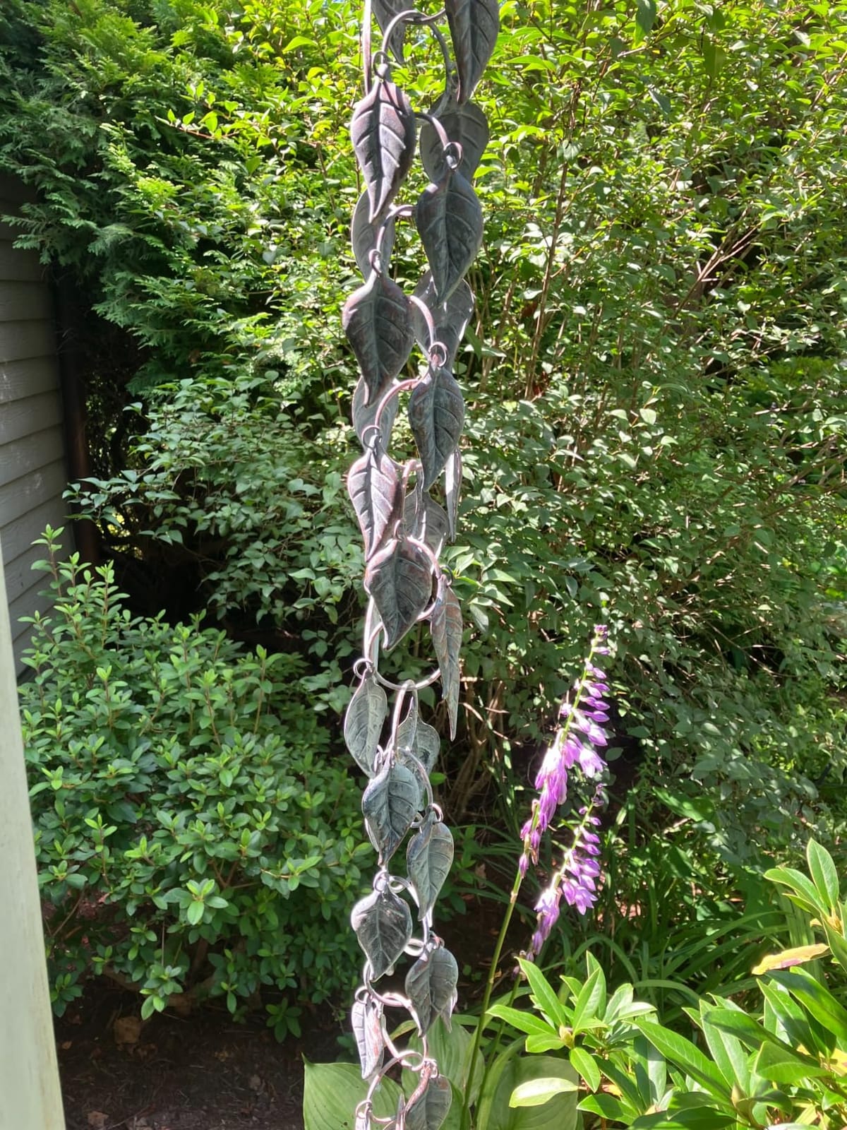 Maple Leaf Rain Chain, 8.5 Feet Rain Chains for Gutters Downspouts customer photo 1