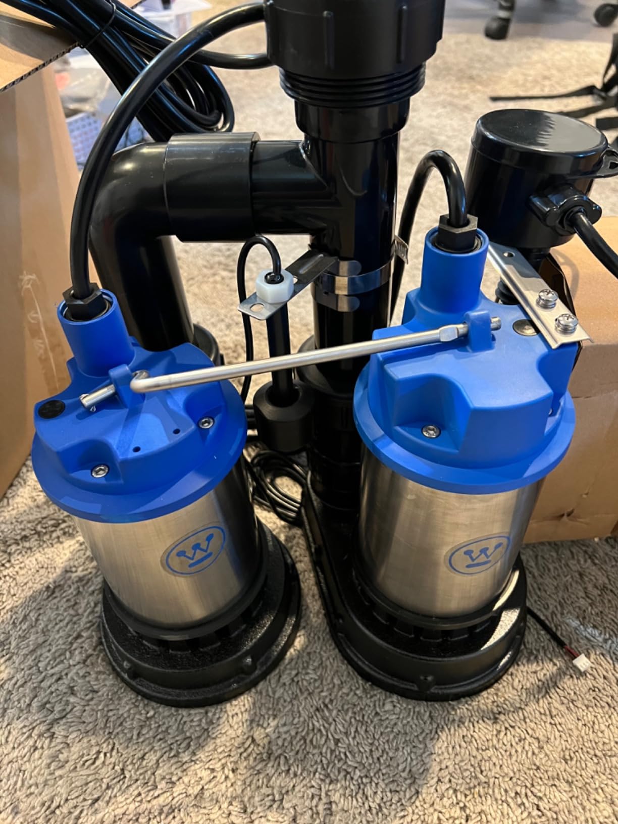 Westinghouse - 1/2 HP Sump Pump with Integrated Vertical Float Switch and 12 Volt Battery Back Up Capability, Up to 5,200 Gallons Per Hour - Heavy Duty Battery Backup Sump Pump System customer photo 2