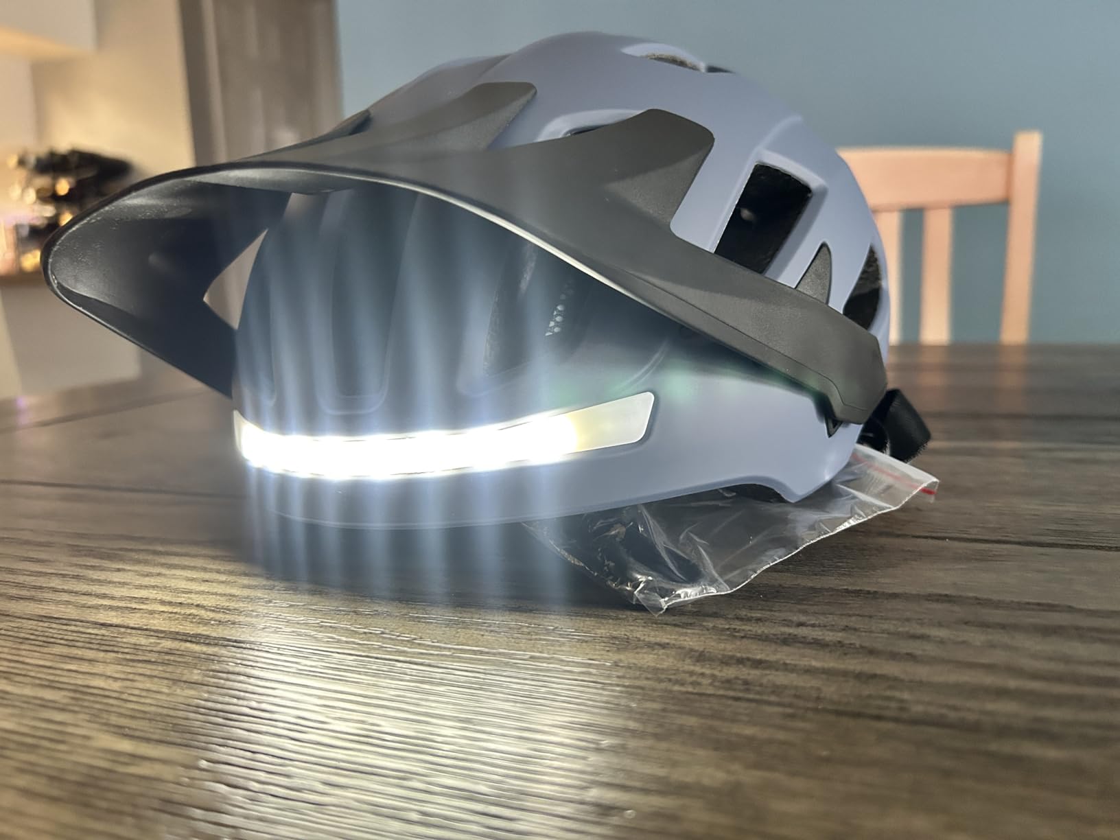Bike Helmet, Helmets for Adults Men, Front and Back LED Lights Safe Certified MTB Road Bicycle Helmet with Adjustable Brim customer photo 1