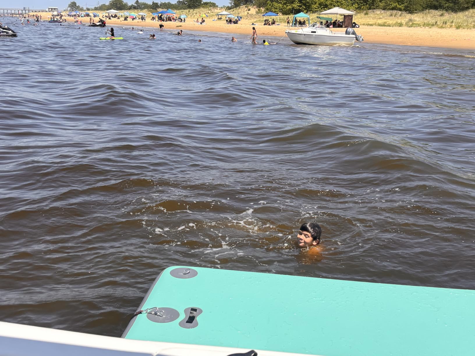AWSUM Inflatable Floating Dock for Water Activities, 6ft-15ft Island Raft customer photo 2