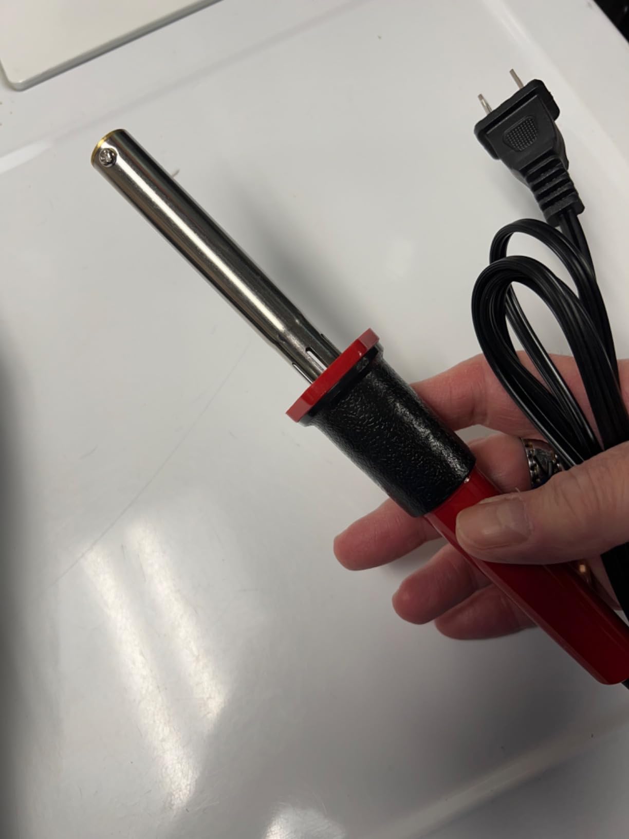 RX WELD 2-in-1 Plastic Welder, 1000PCS Hot Stapler Repair Kit | Soldering Iron, Repair for Automotive Car Bumper DIY, Patent Number D1052628 customer photo 1