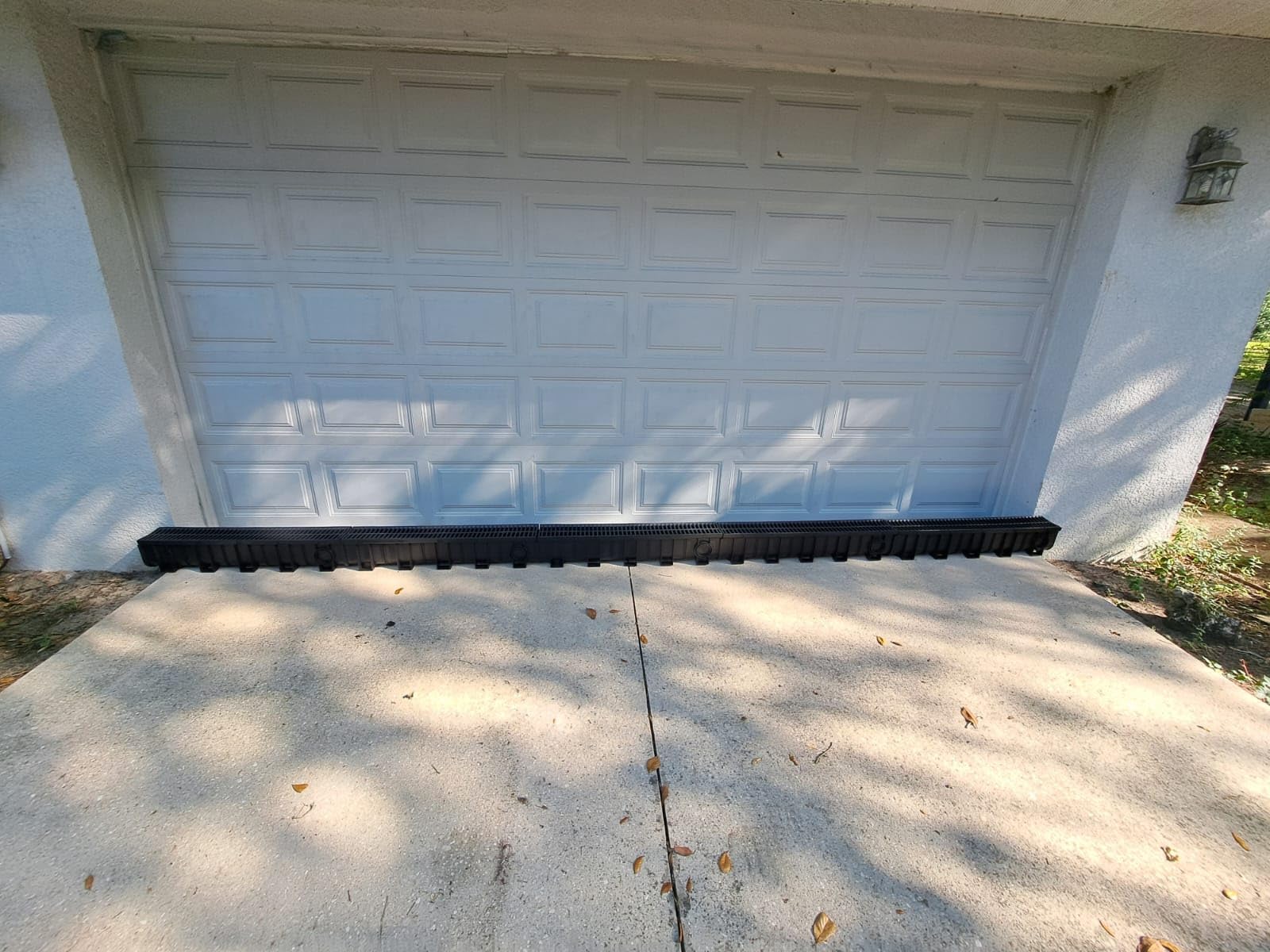 Trench Drain System, Channel Drain with Plastic Grate, 5.9x5.1-Inch HDPE Drainage Trench, Black Plastic Garage and GardenDrain, 6x39 Trench Drain Grate, with 6 End Caps,Convenient Assembly（6 Pack） customer photo 2