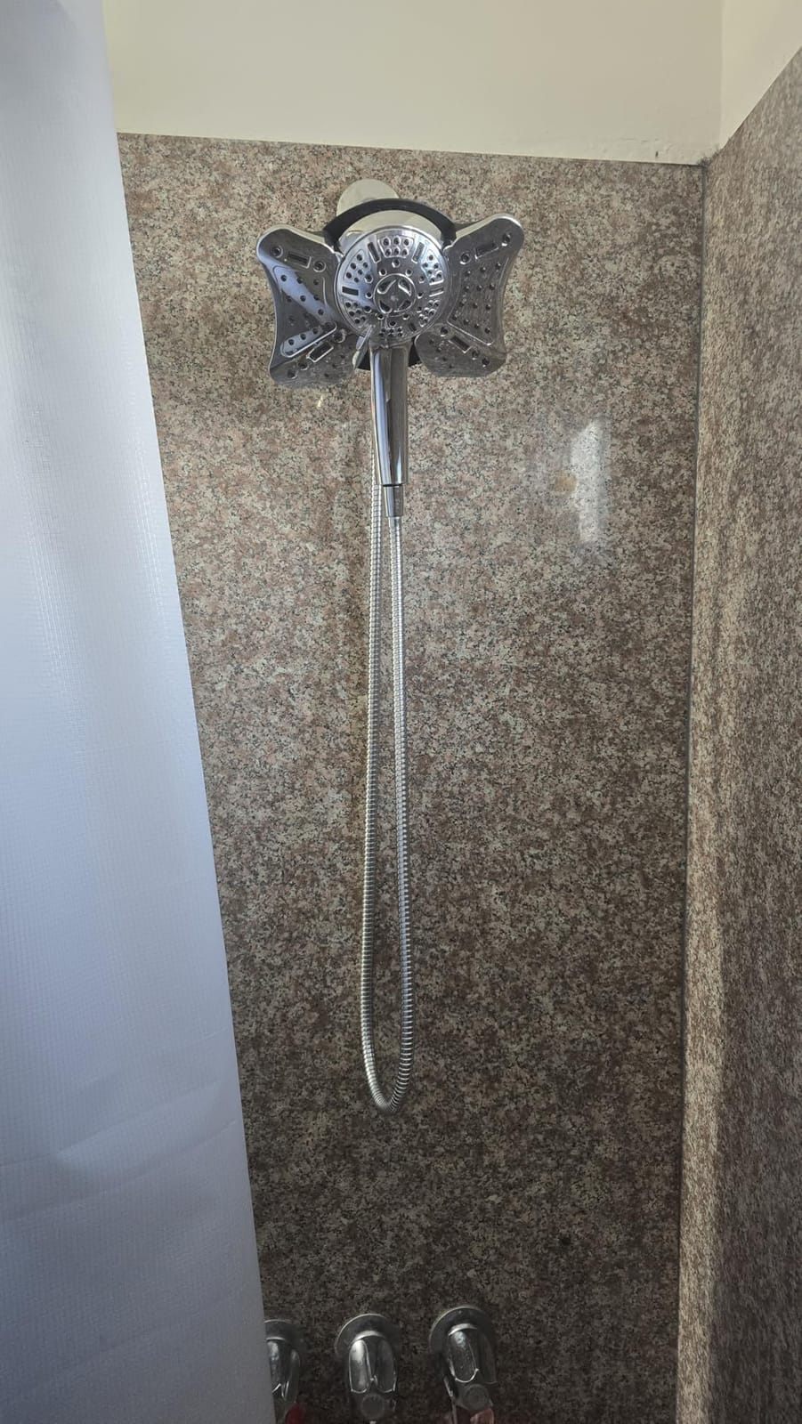 GRICH Shower Head with Handheld Spray - Dual High Pressure Showerhead | Rainfall Shower Heads Combo, Detachable Hand Shower, 9 Spray Settings, 60