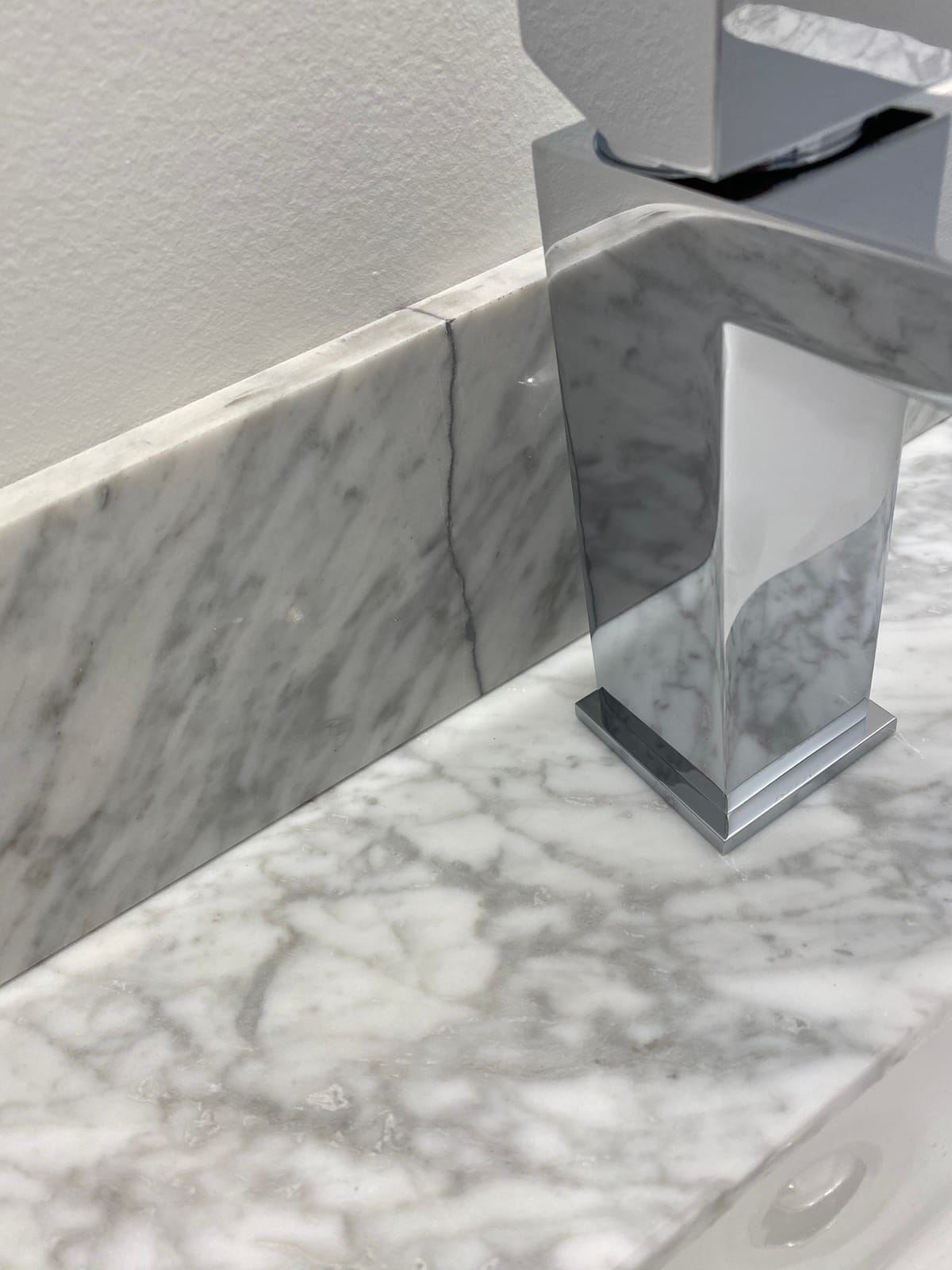 Vanity Art 72 inch Double Sink Bathroom Vanity, Modern Wood Bath Vanity with Carrara Marble Top, Vanity Cabinet with Doors, Removable Shelf, Solid Wood Frame, Tan, VA7072DE customer photo 2
