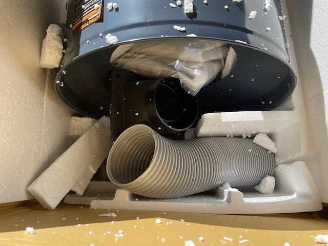 POWERTEC 1 HP Dust Collector with 1 Micron Dust Collector Bags and Mobile Base, Dust Collectors with 800 CFM for Woodworking Dust Collection System (DC1081) customer photo 1