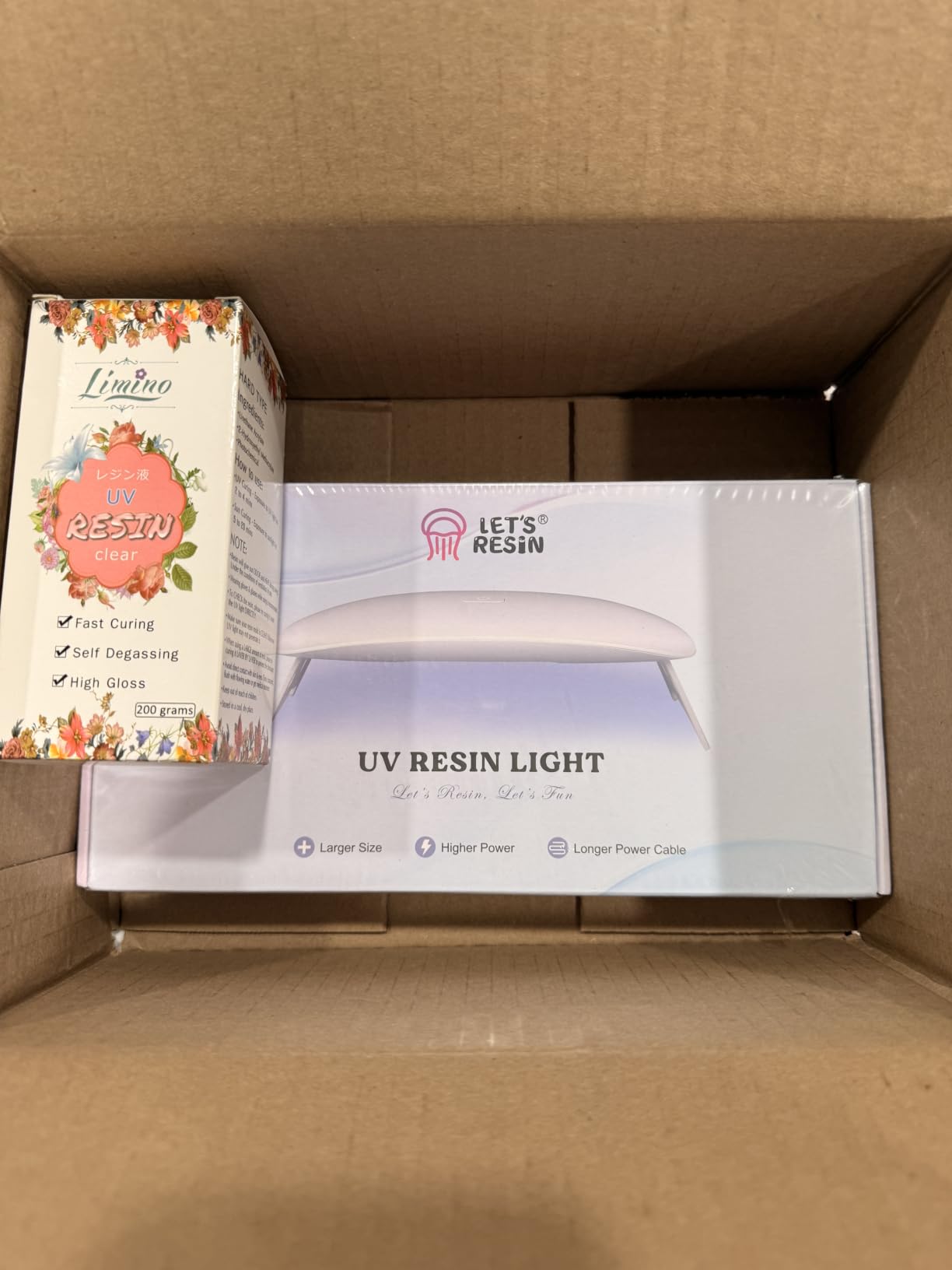 LET'S RESIN UV Resin Light, Portable Curing Lamp, White customer photo 1