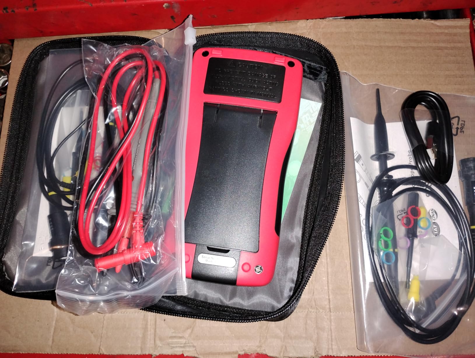 3 in 1 Handheld Oscilloscope Automotive Dual Channel 50MHz with Digital Multimeter and Signal Generator customer photo 2