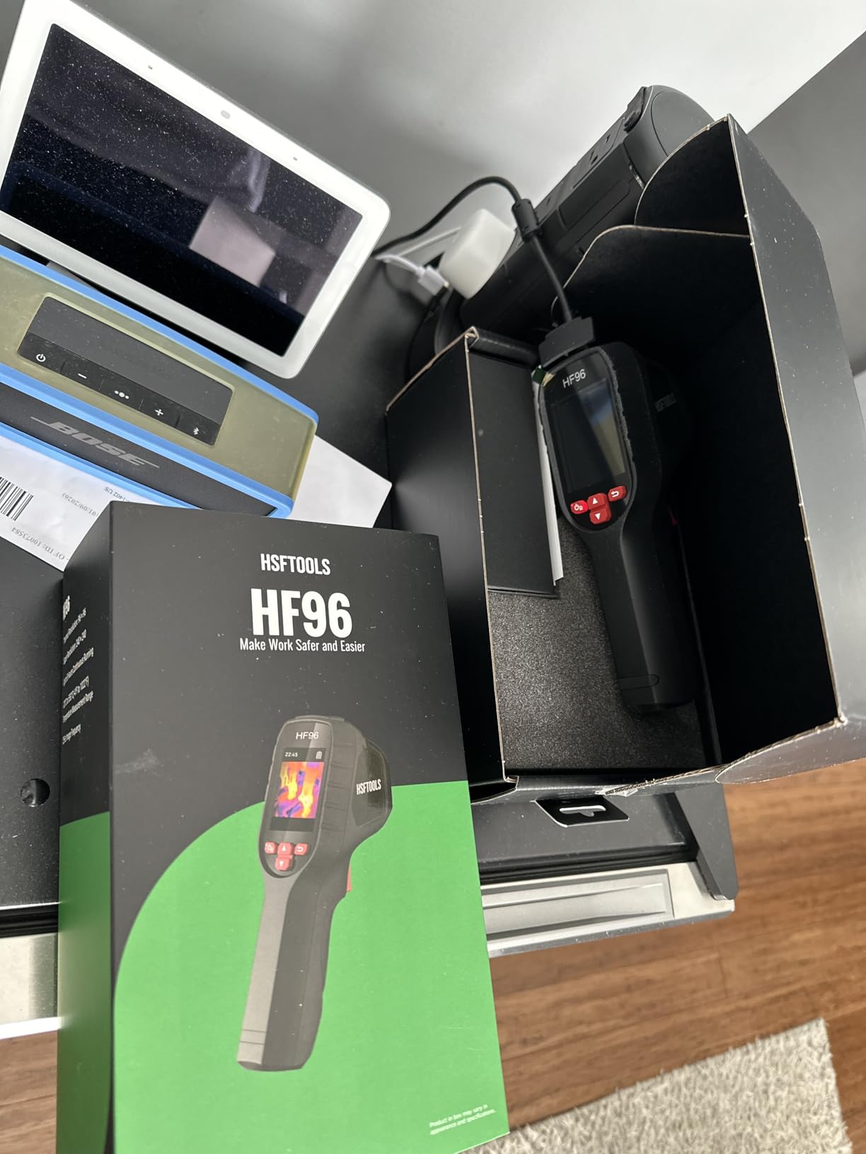 HF96 Thermal Camera with AI Scene Detection, Laser Pointer, -4F~1022F | 240x240 Super Resolution, Thermal Imaging Camera for HVAC Electrical Building Inspection, 25Hz Infrared Camera, 11h Runtime customer photo 1