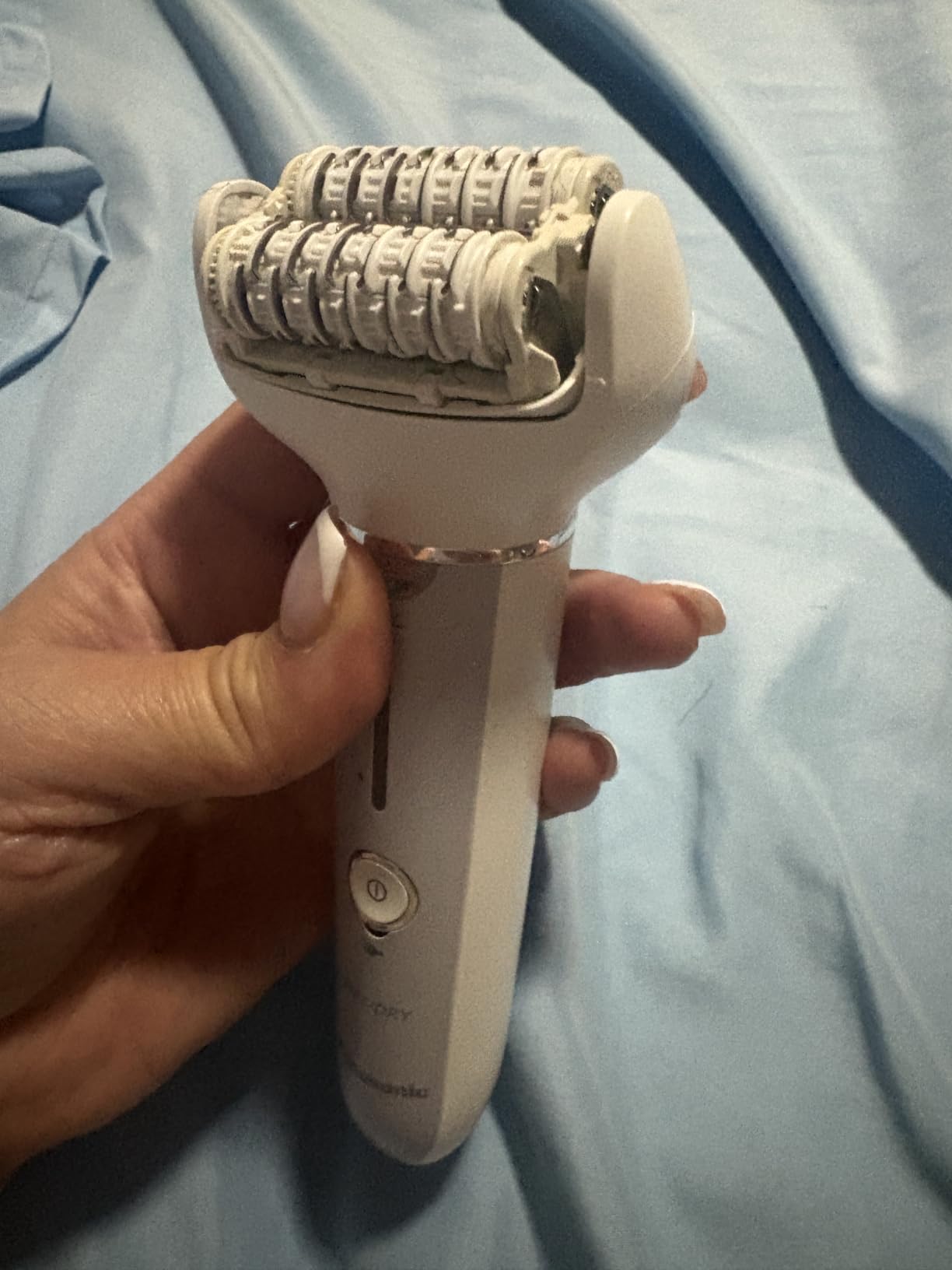 Panasonic Epilator with Gentle Cap, Electric Hair Removal Tool for Home, 3 Speed Settings, Wet Dry, Washable - ES-EY30 customer photo 2