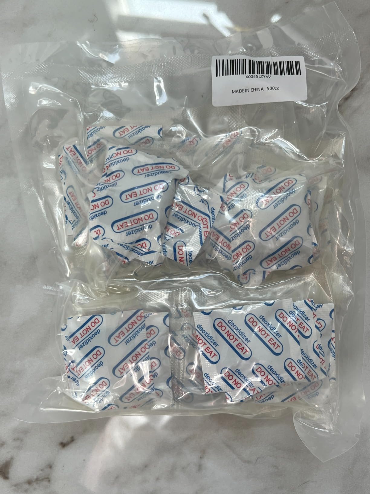500cc Oxygen Absorbers for Food Storage - 100 Count (20x Packs of 5) - for Long Term Food Storage & Survival, Mylar Bags, Canning, Harvest Right Freeze Dryer, Dehydrated, and Preserved Foods customer photo 1