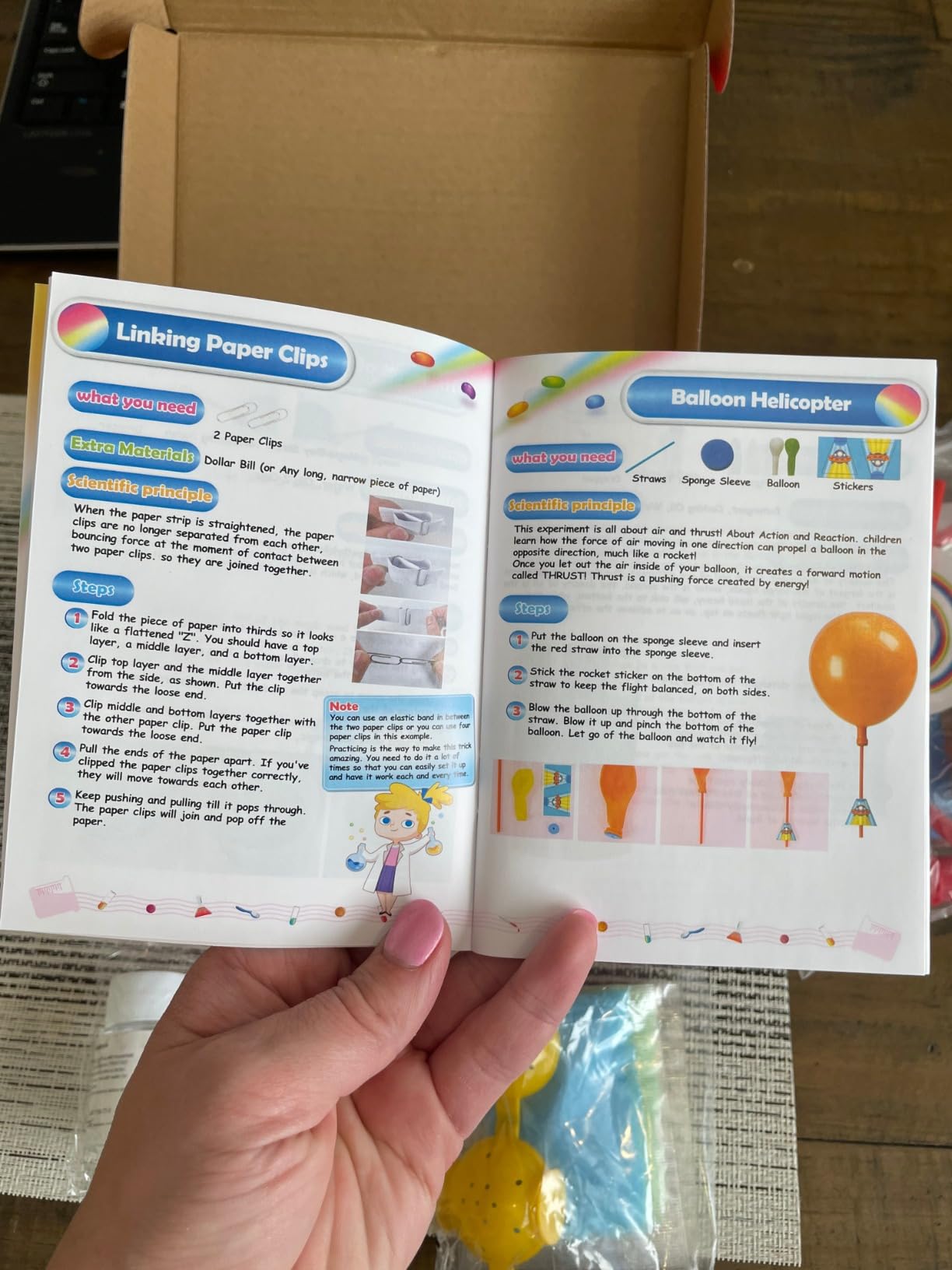 UNGLINGA 40+ Experiments Science Kit for Kids Chemistry Set STEM Toy customer photo 2