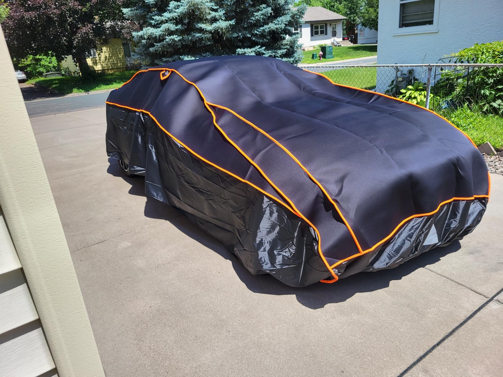 Kayme Hail Protector Car Cover Fit Sedan/Coupe-Length (194 to 208 Inch) customer photo 1