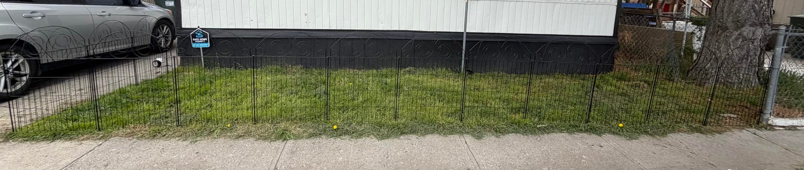 Getlay Tall Garden Fence Animal Barrier with Gate, 40 in(H) 12 Panels Garden Fences and Borders for Dogs, Dog Fence Outdoor for Yard, Total Length 26.2 Ft Metal Temporary Fencing│Patented customer photo 1
