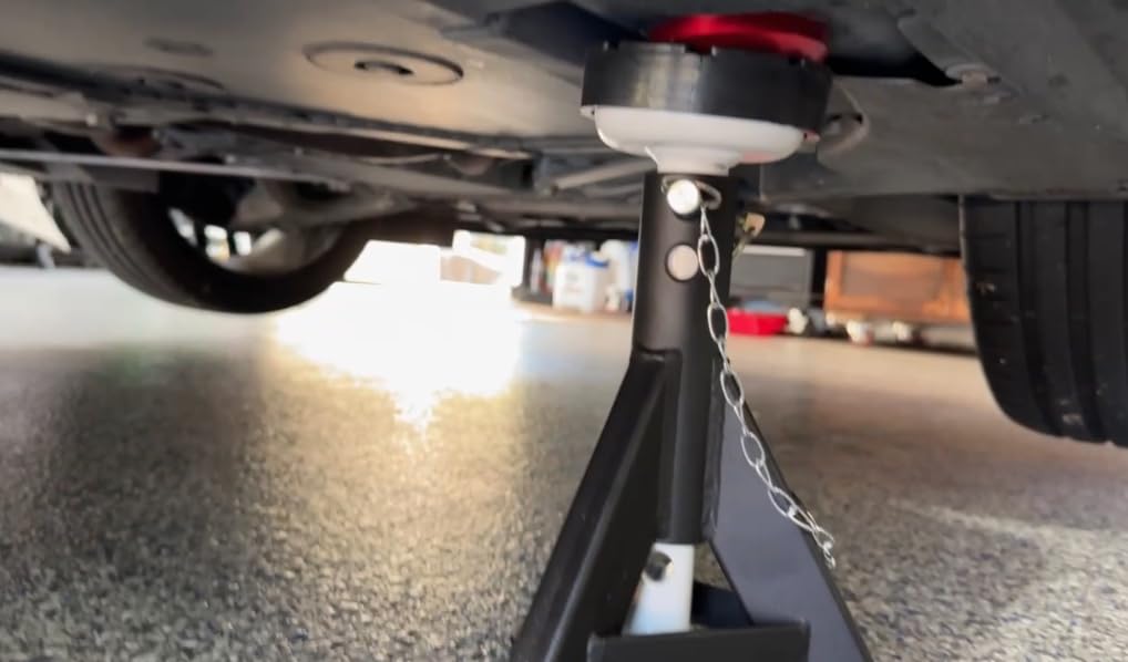 HKTE Low Profile Jack Stands, 8000 lb Each, Locking Pins, 2 Pack customer photo 1