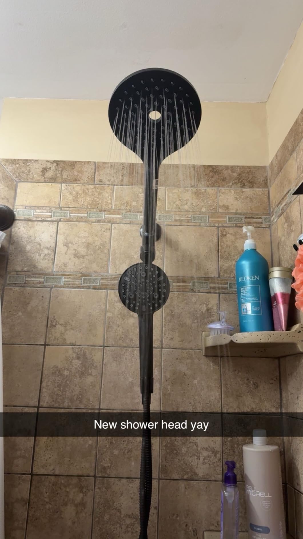 MakeFit Dual Filtered Rain Shower Head Combo, High Pressure Handheld Shower Head with Adjustable Bar - Rainfall Shower Head And Showerhead with Filter for Hard Water - Removes Chlorine customer photo 1