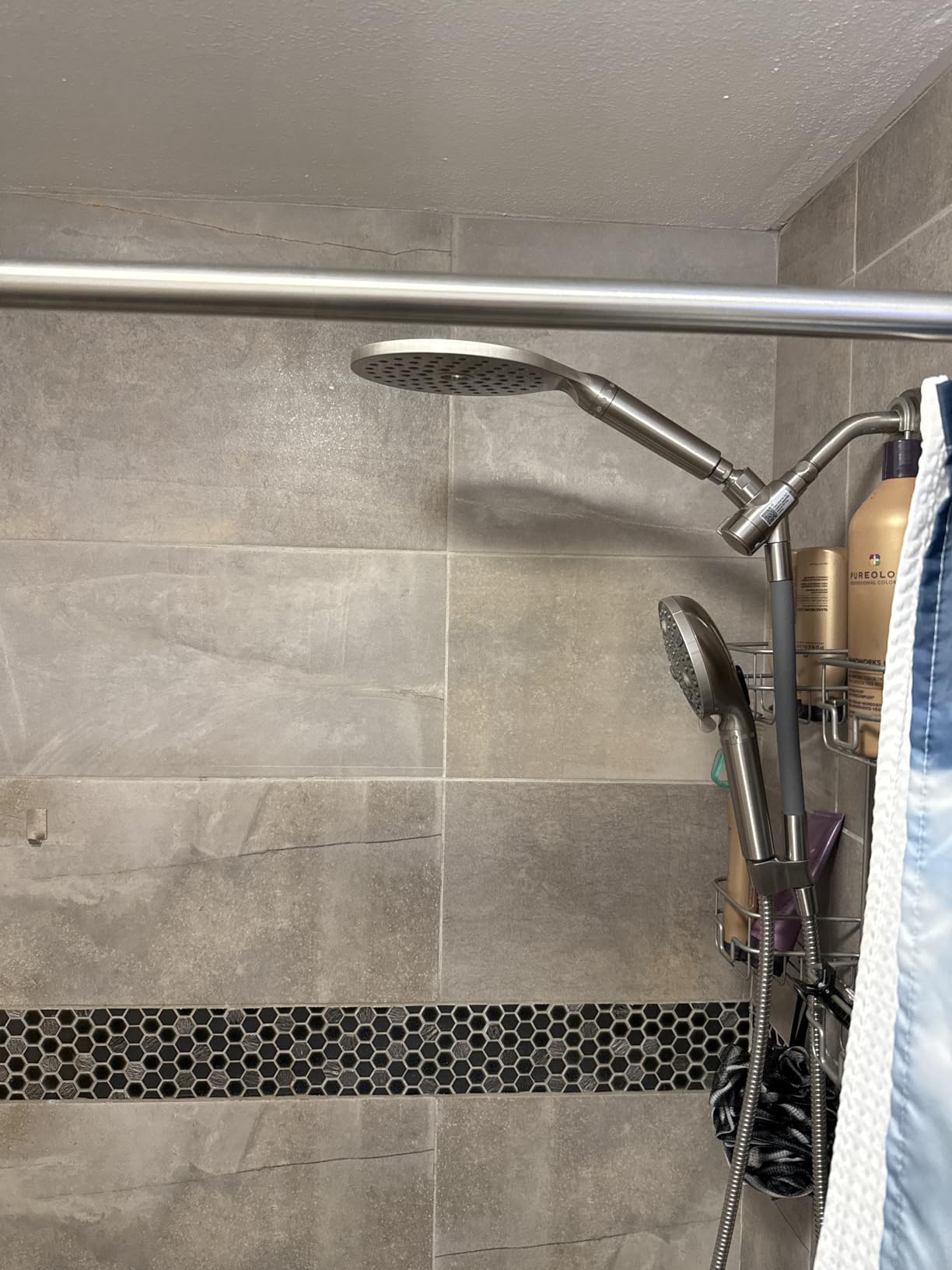 MakeFit Dual Filtered Rain Shower Head Combo, High Pressure Handheld Shower Head with Adjustable Bar - Rainfall Shower Head And Showerhead with Filter for Hard Water - Removes Chlorine customer photo 2