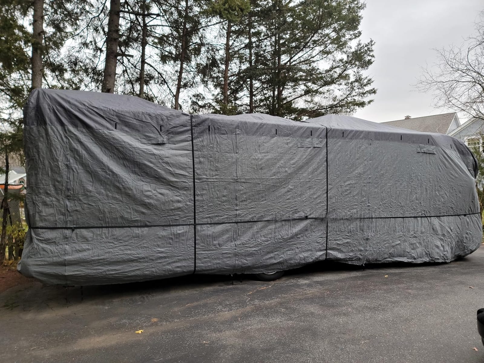 RVMasking Travel Trailer RV Cover, 9-Layer Heavy Duty Waterproof,18-20ft customer photo 1