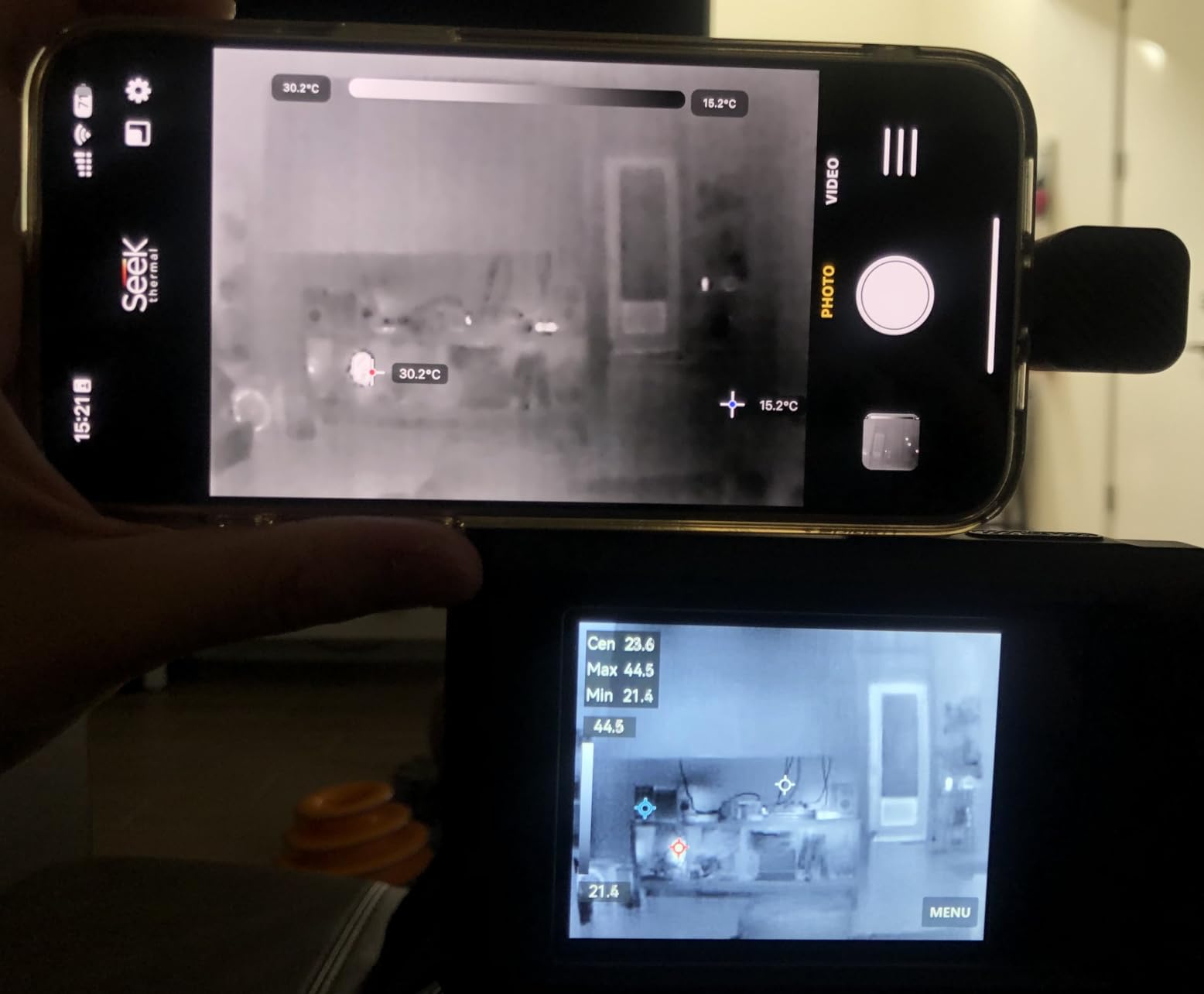 Seek Thermal Nano 300 Thermal Camera for Apple iOS with USB-C Connector, iPhone Thermal Camera, High Resolution 320 X 240 Thermal Imager, 25hz Imaging Frame Rate, -4°F~626°F, iPhone 15 & 16 customer photo 2