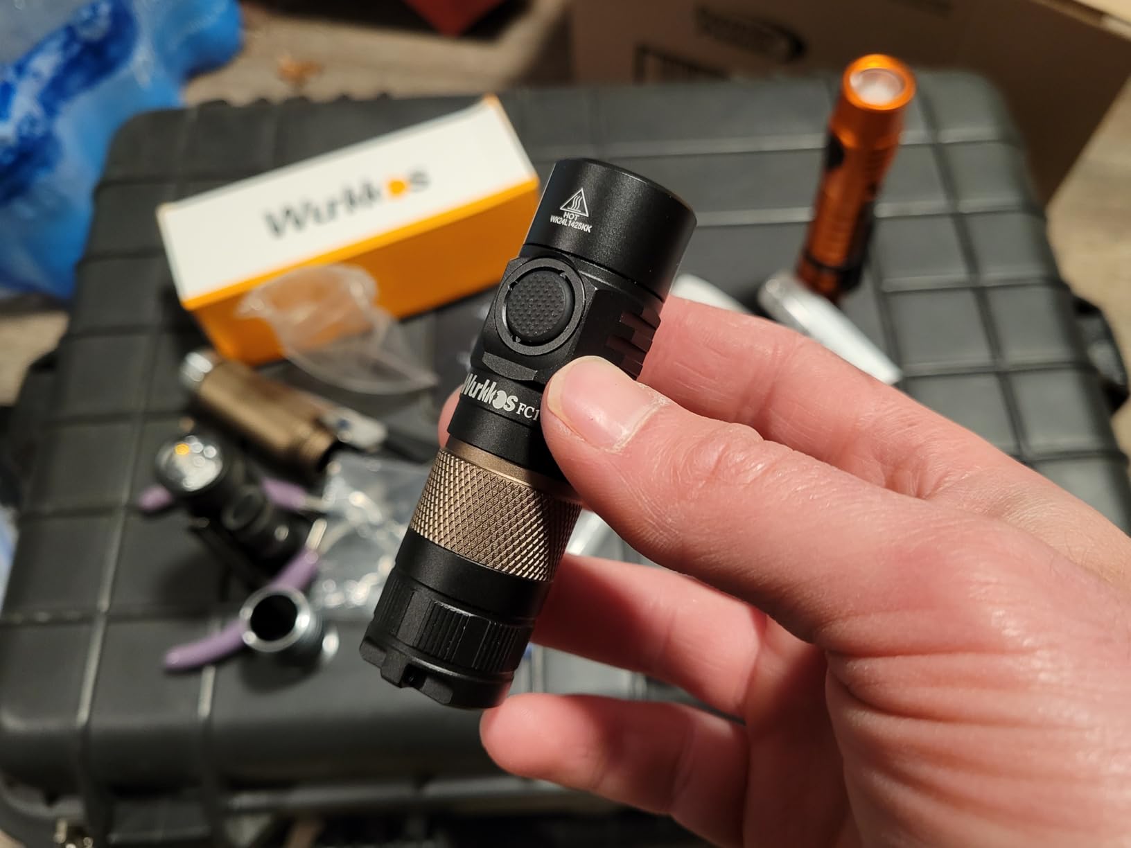 Wurkkos FC11C Led Flashlight Rechargeable High Lumen 1200 | 90 High CRI Small Flashlight, Super Bright EDC Flashlight IP68 Waterproof, 155Meters, Magnetic Flash Light for Home (5000K) customer photo 2