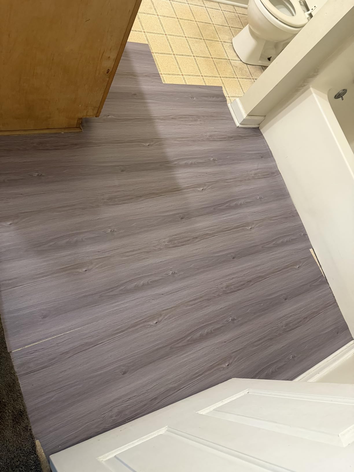Wood Grain Peel and Stick Floor Tiles – 11.8” Width, Full Roll Length of 118