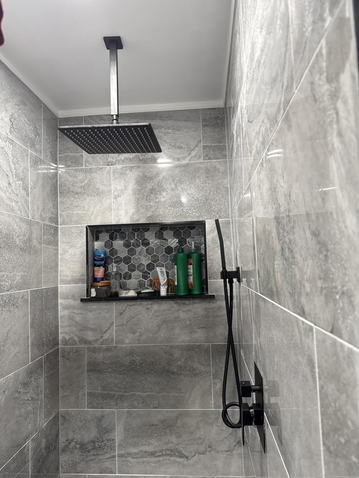 Aolemi Ceiling Shower Faucet Set with Handheld 12